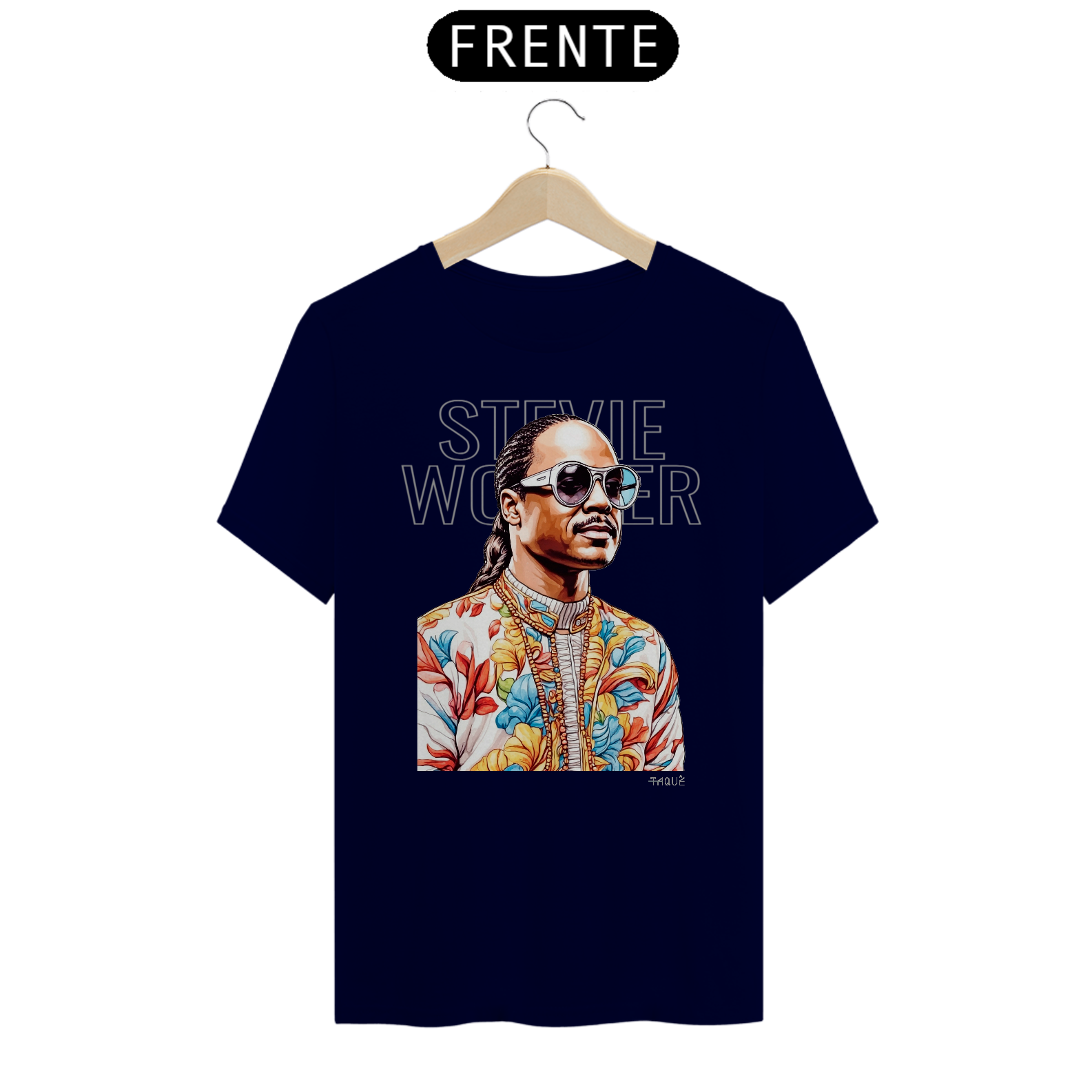 Camiseta Taquê Lendas - Stevie Wonder