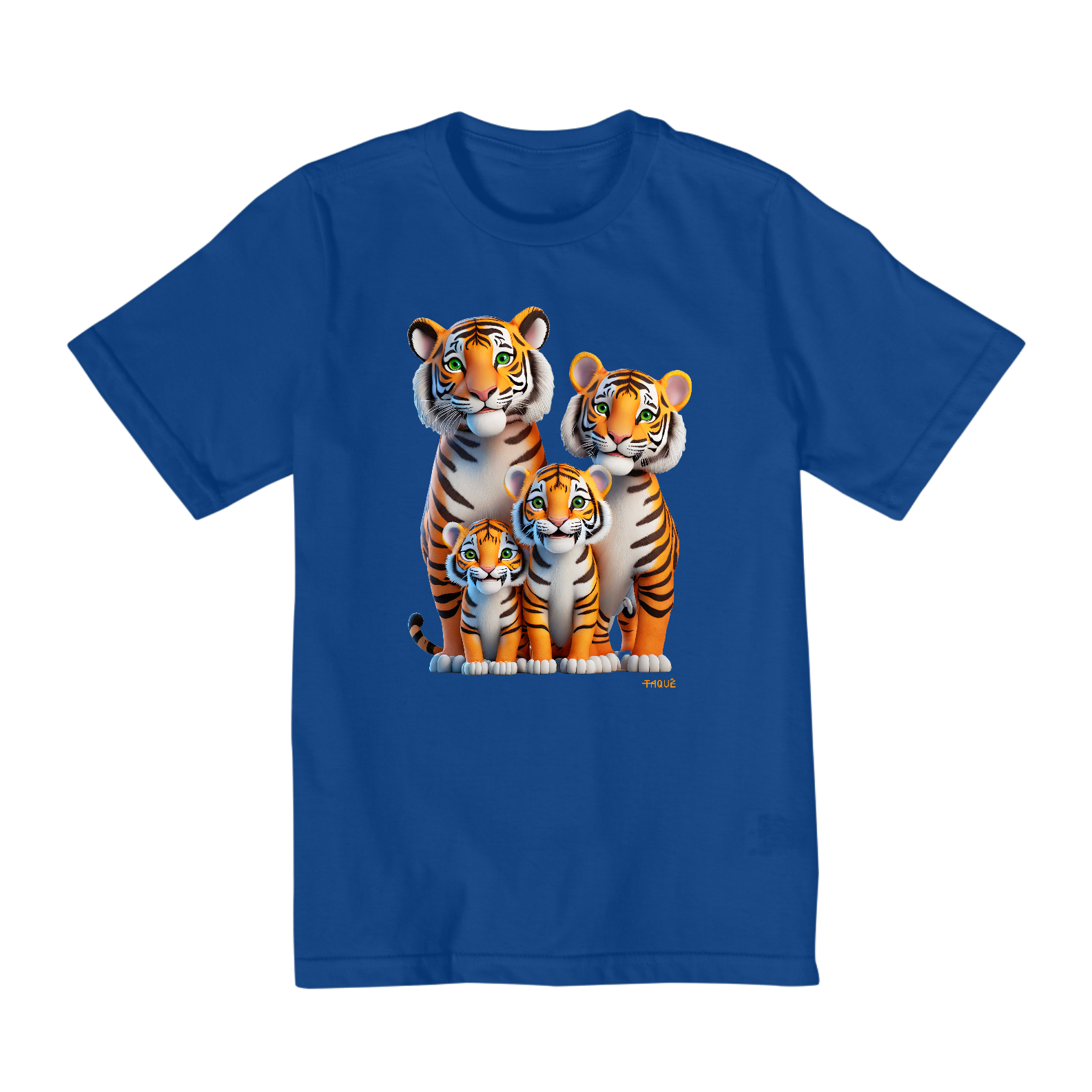 Camiseta Infantil Quality Familia Tigrinhos