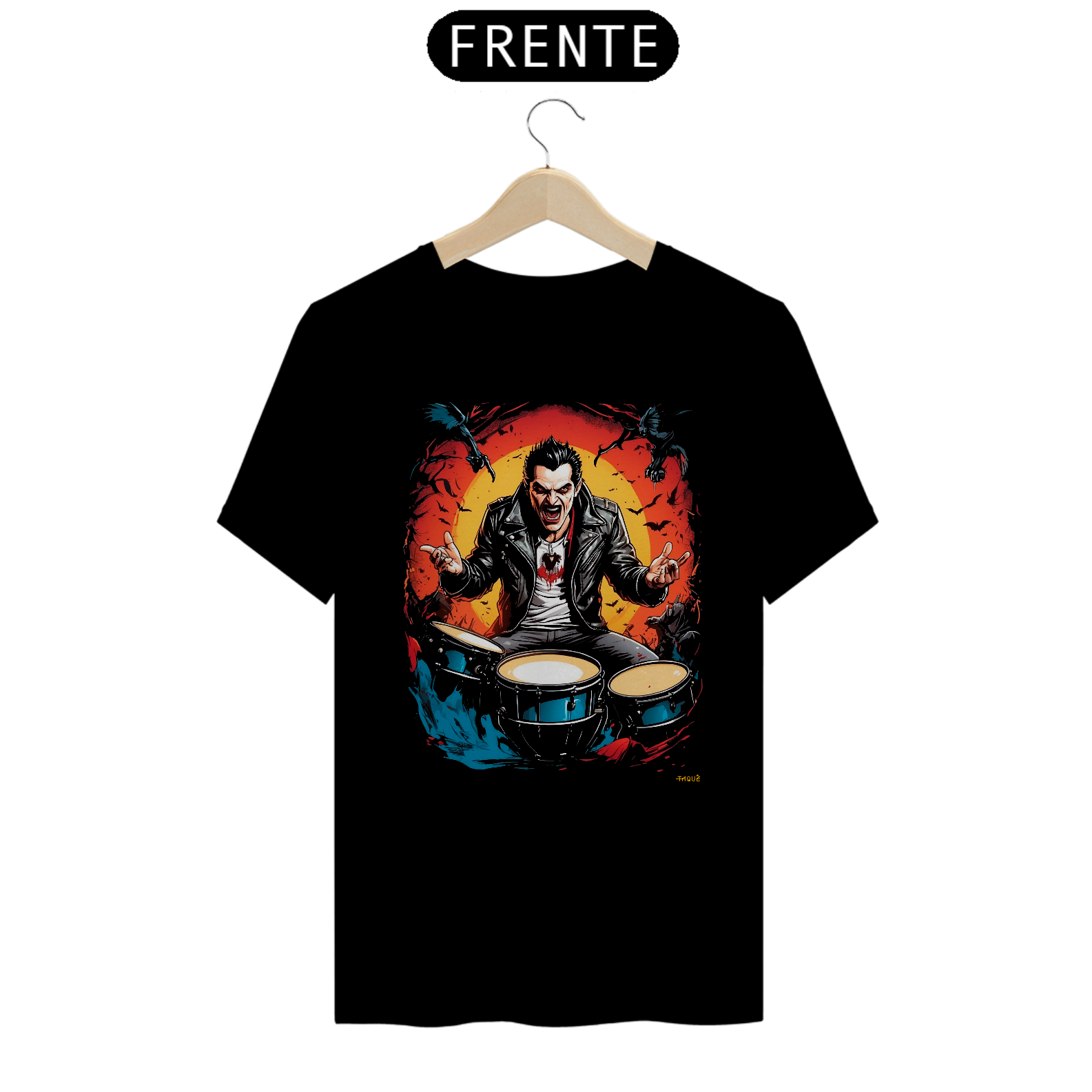 Camiseta Vampiro Roqueiro