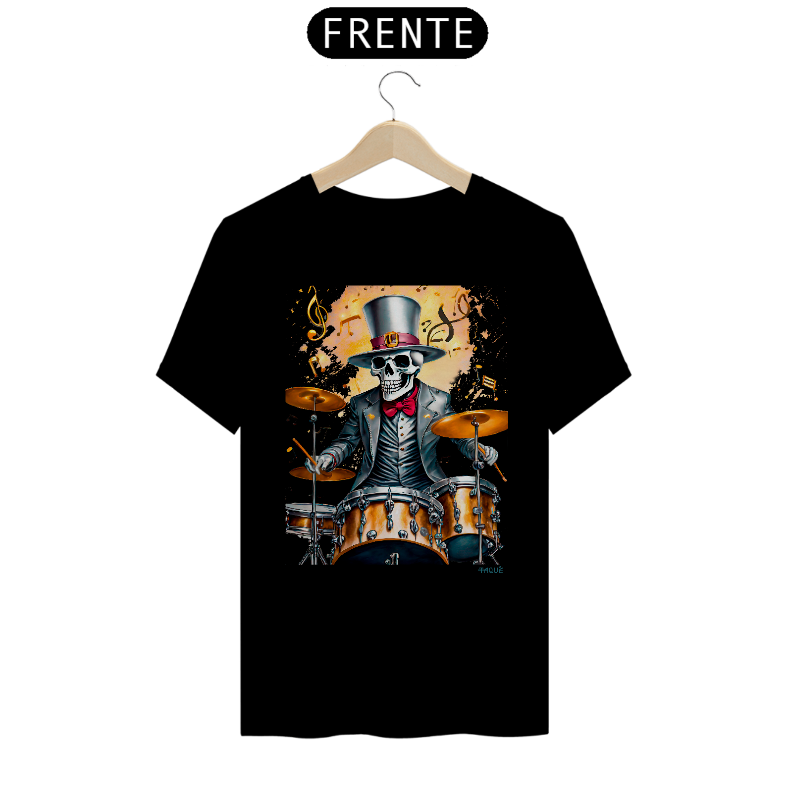 Camiseta Taquê Skull Drummer