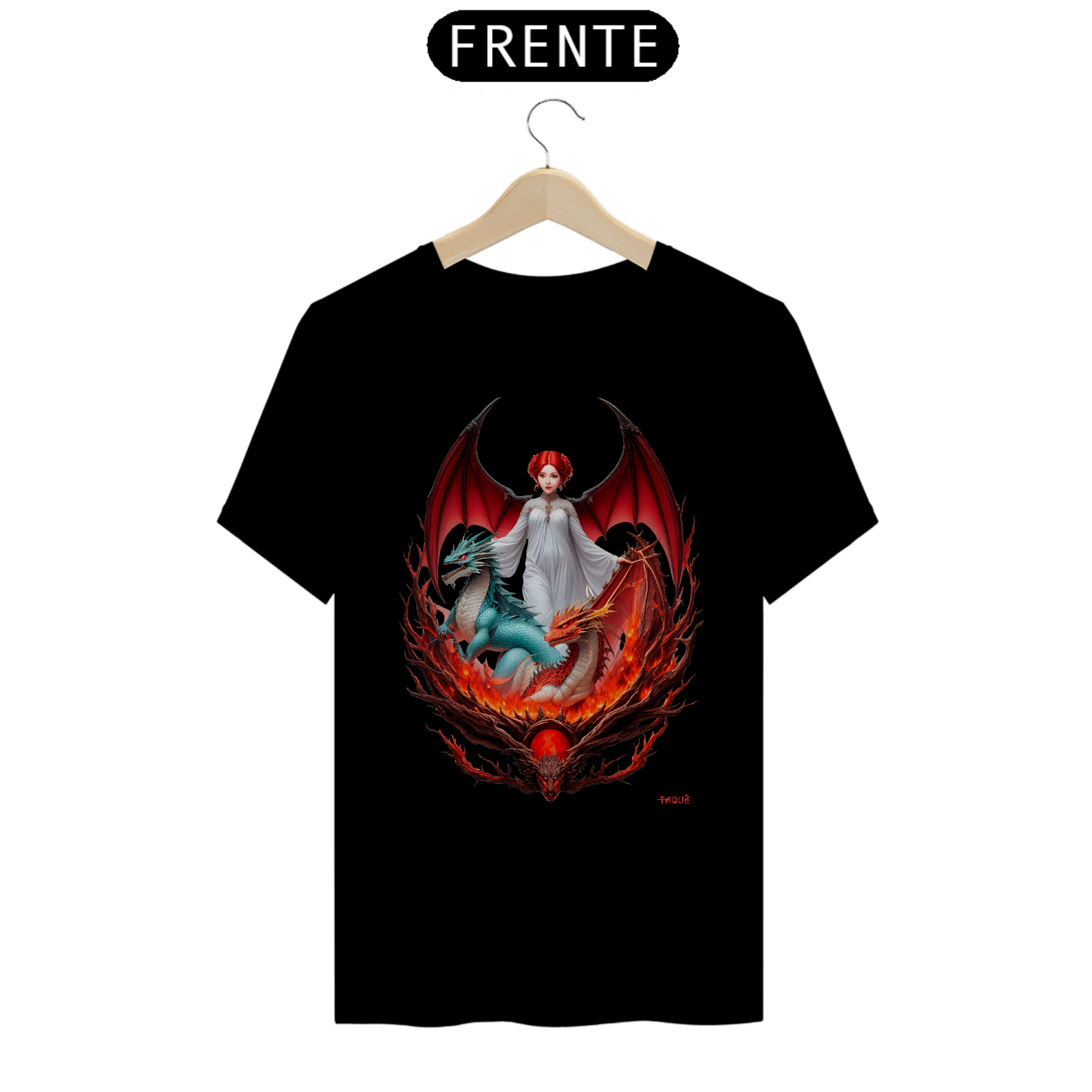 Camiseta Taquê Anjo e Dragões