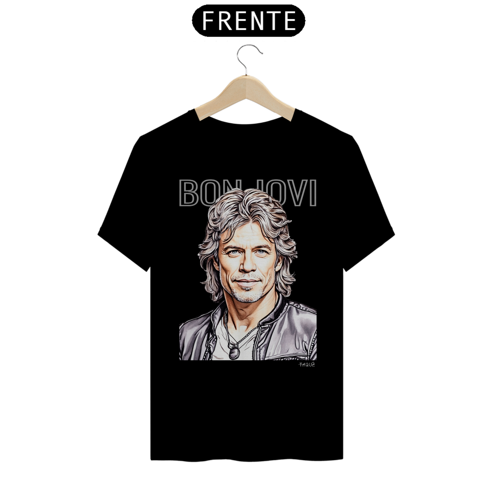 Camiseta Taquê Lendas - Bon Jovi