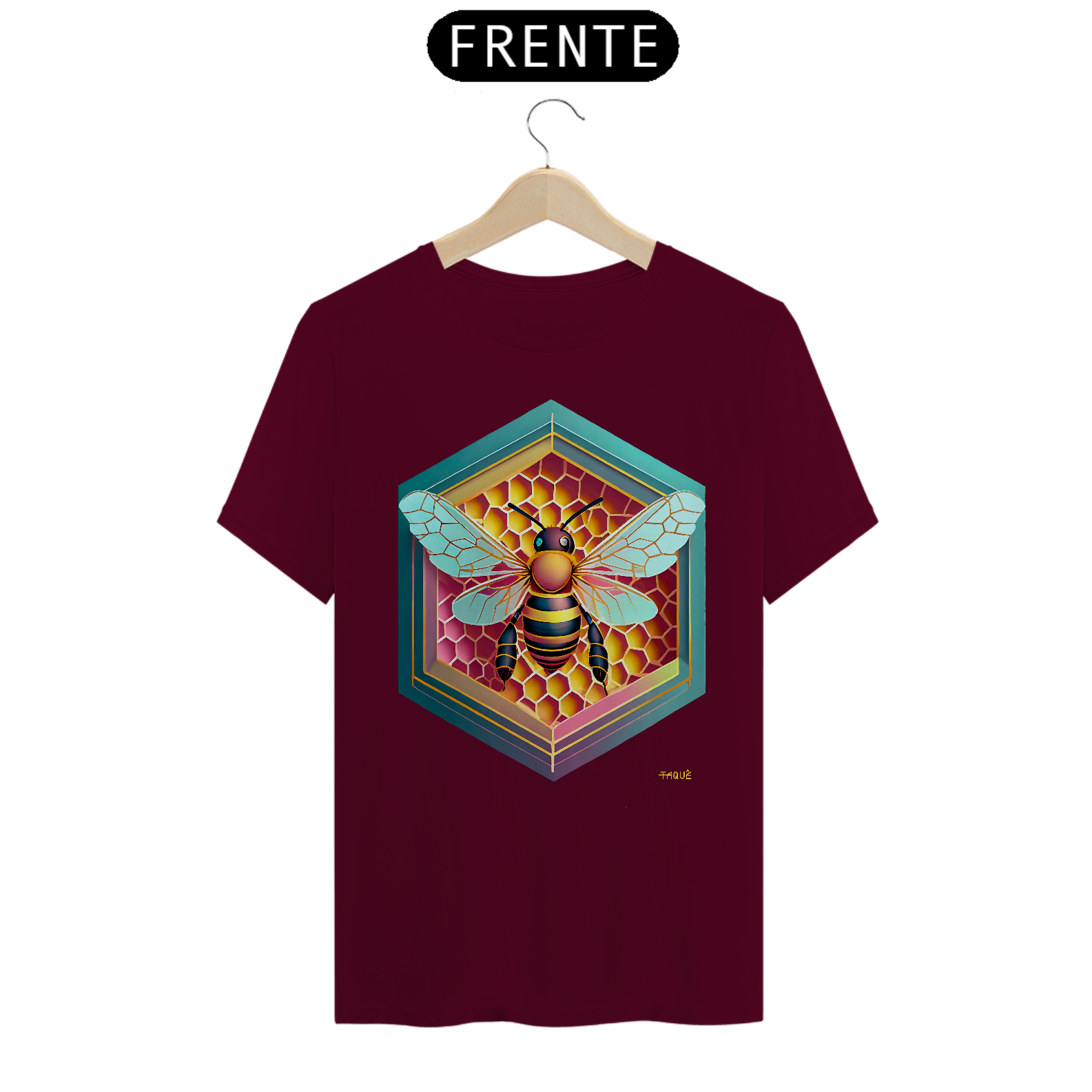 Camiseta Abelha Polígonos