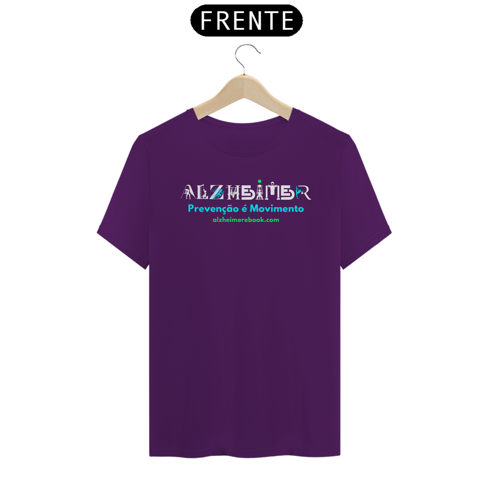 Camisa Fevereiro Roxo - Alzheimer: Prevenção é Movimento