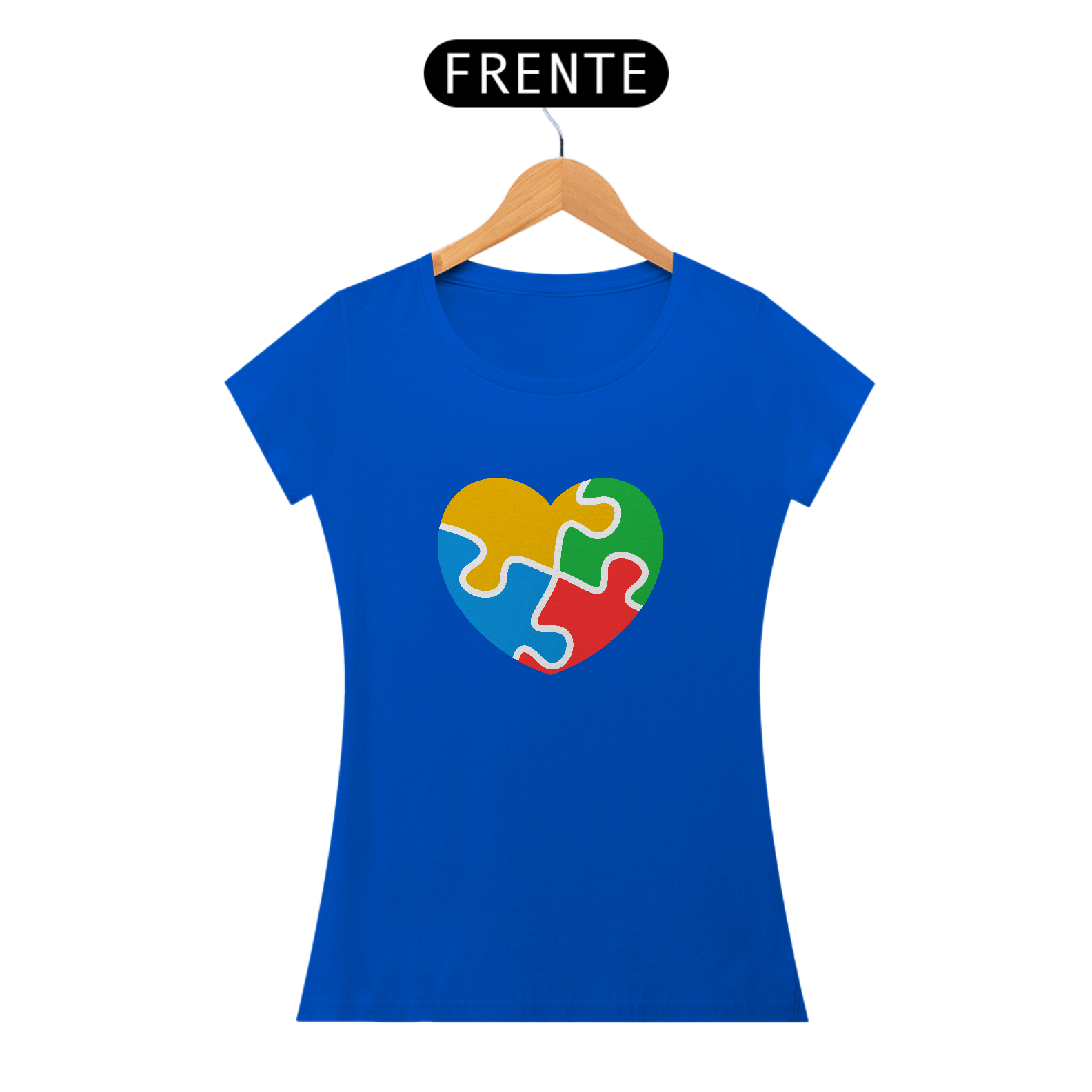 Baby Long - Coração Puzzle 2 - Azul Royal
