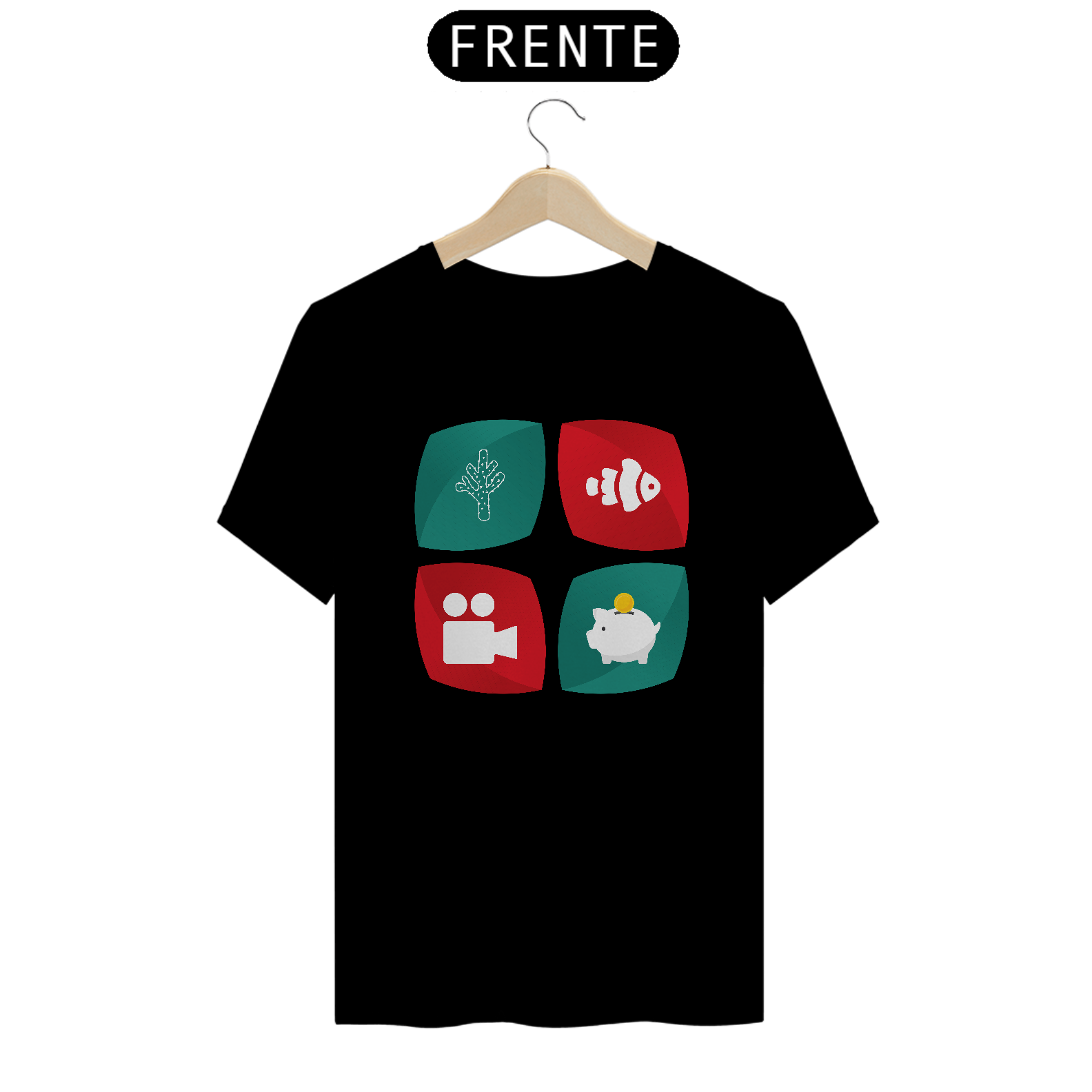 Camiseta Aquário Marinho Sem Grana - Logo 1