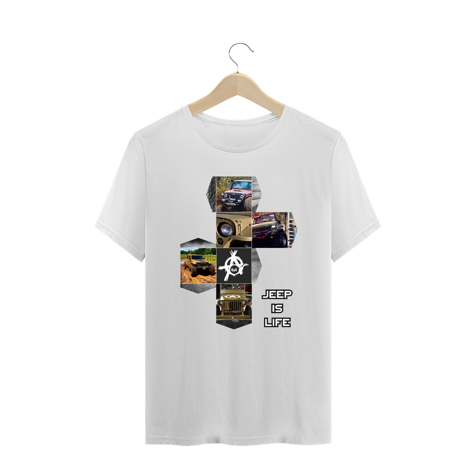 Camiseta Plus Size - Jeep Life Anarkia 4x4