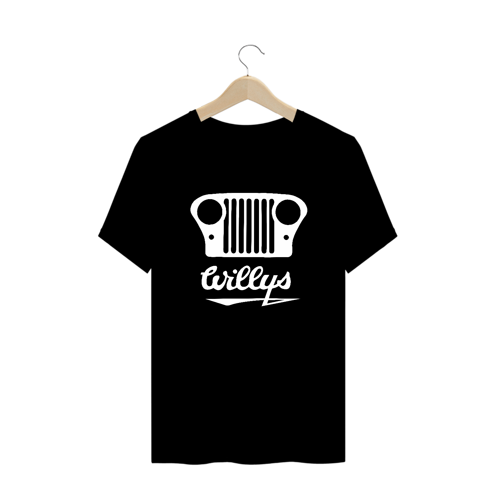 Camiseta Plus Size - Grade Willys Branca