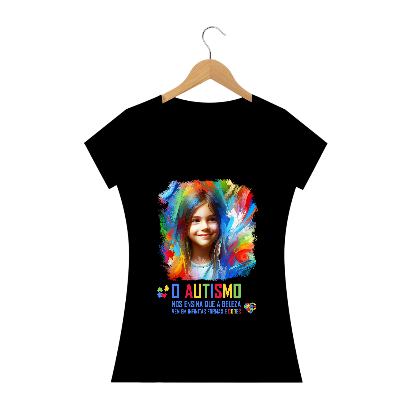Feminina - O autismo nos ensina que a beleza vem em infinitas formas e cores (linha quality)