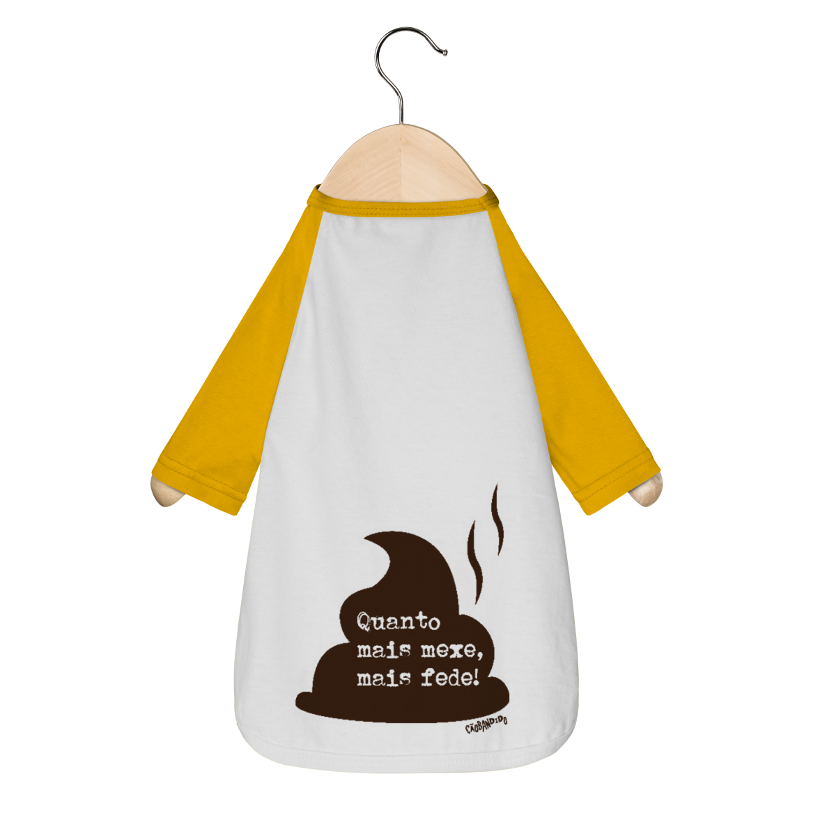 Camiseta para Cachorro - Coco de Cachorro - Quanto Mais Mexe, Mais Fede