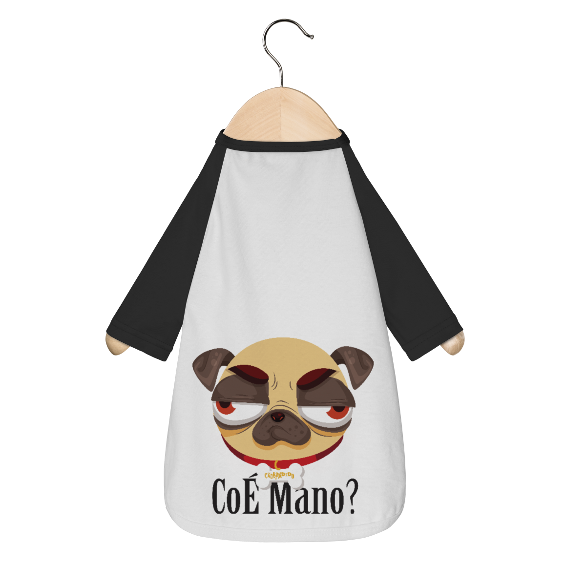 Camiseta para Cachorro - Pug CoÉ Mano