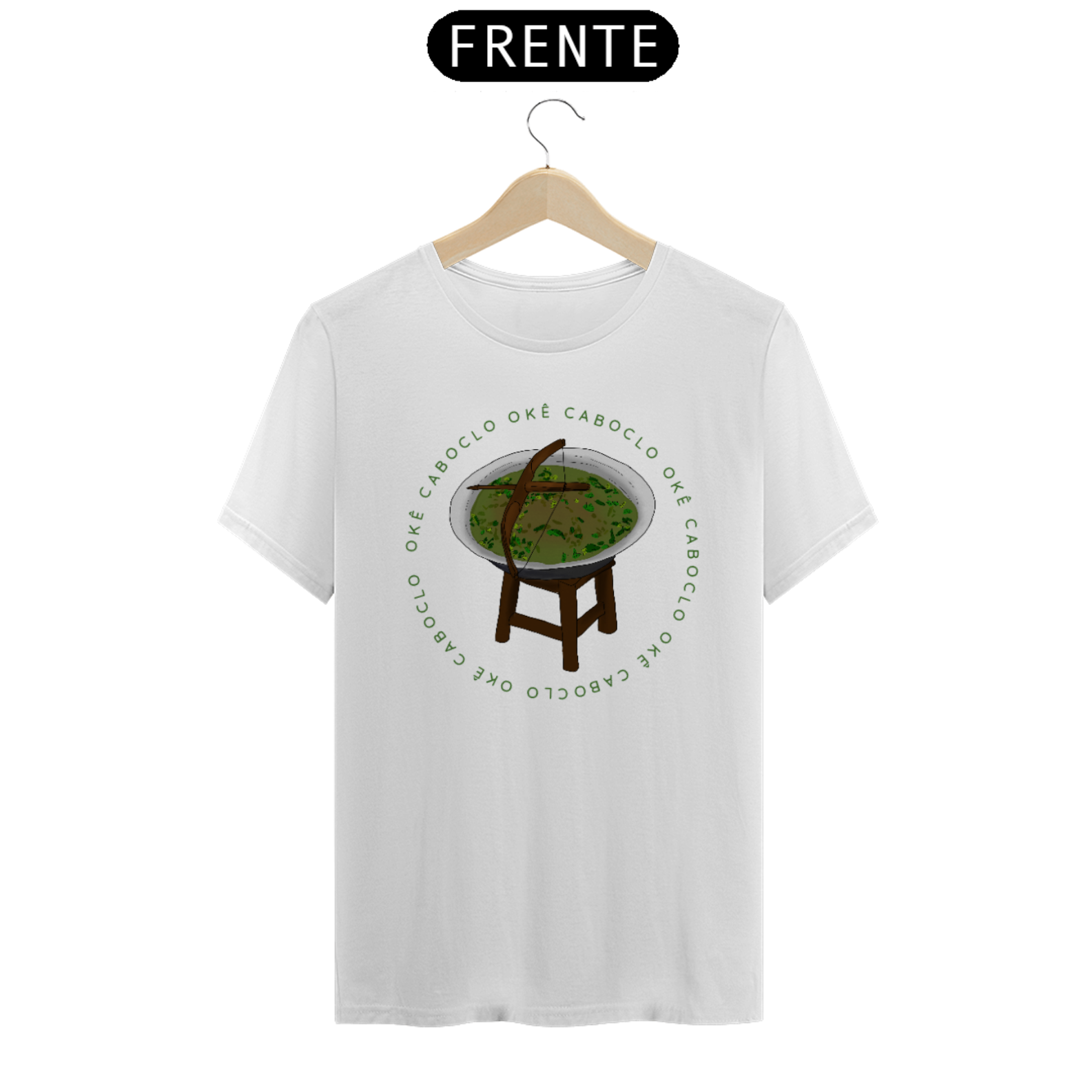 Camisa Personalizada Okê Caboclo By Cruelinee 100% Algodão Fio 30.1