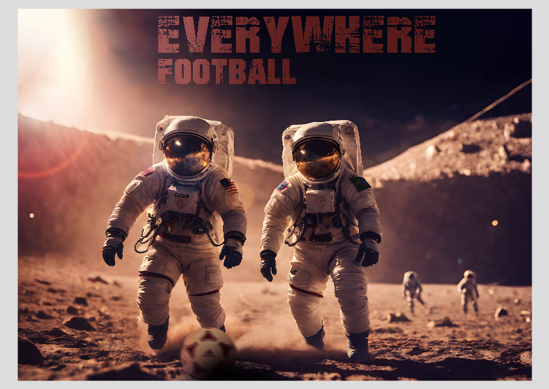EVERYWHERE FOOTBALL POSTER