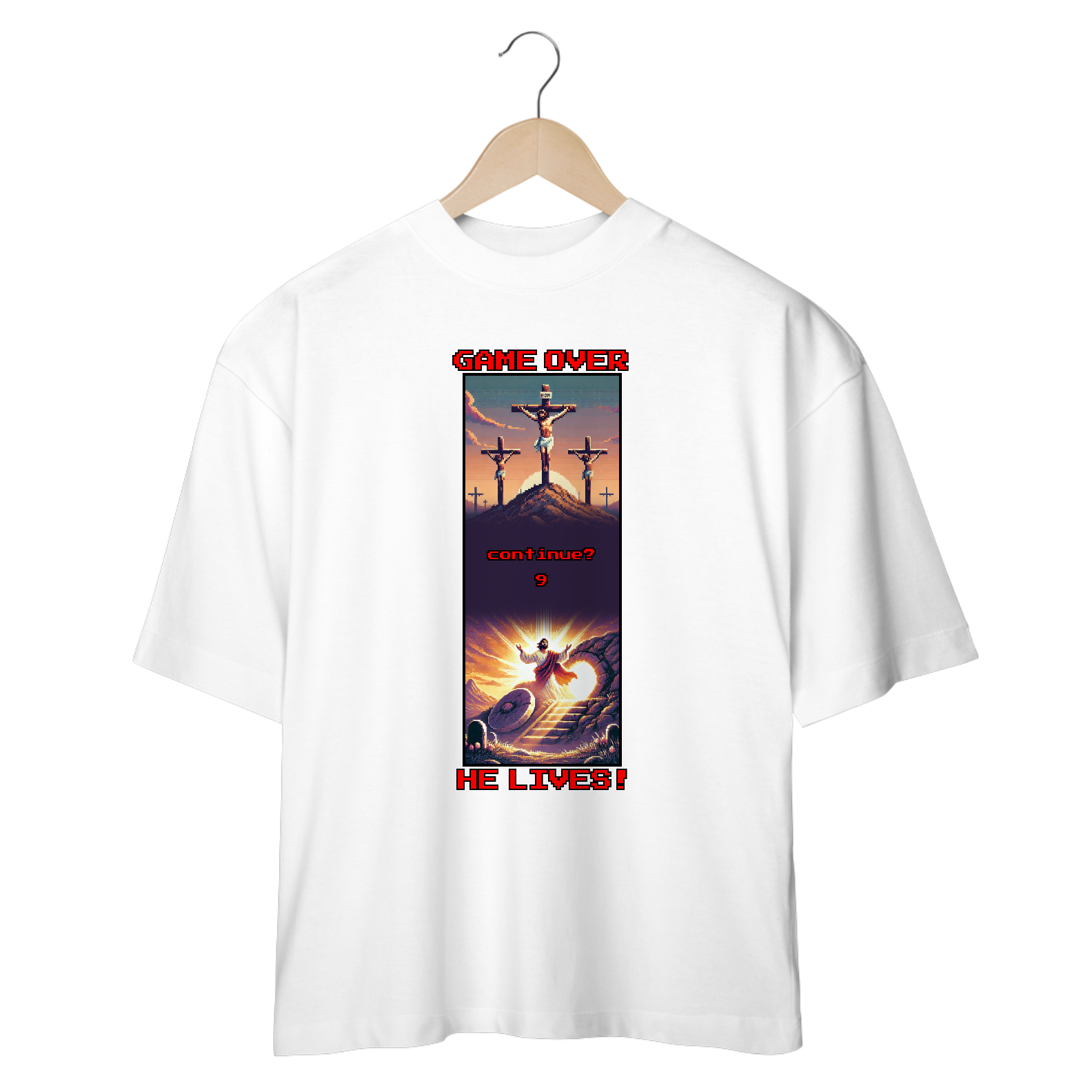 0008OS - Camiseta Oversized Game Over