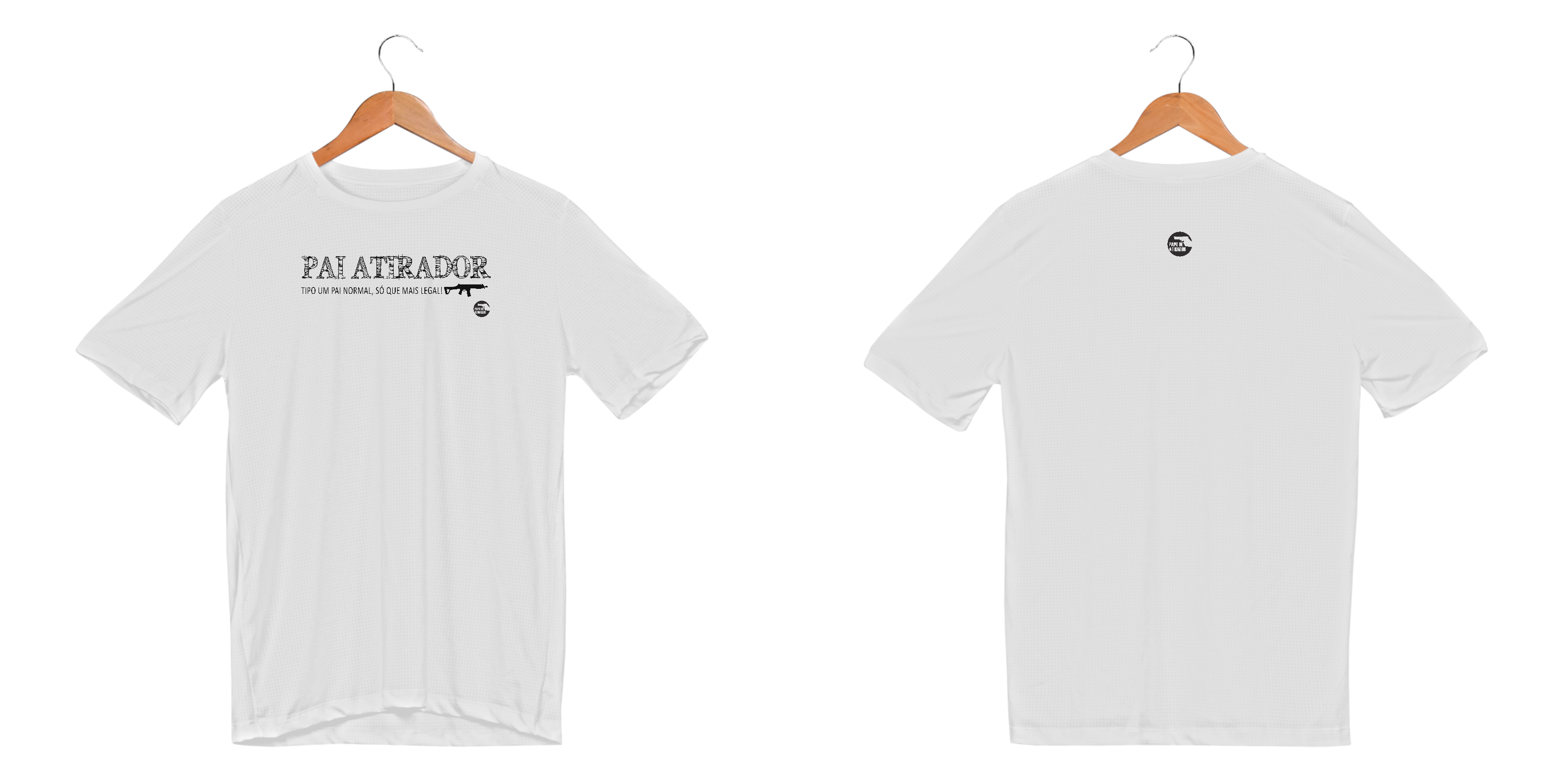 Pai Atirador Branca Dry Fit Papo de Atirador