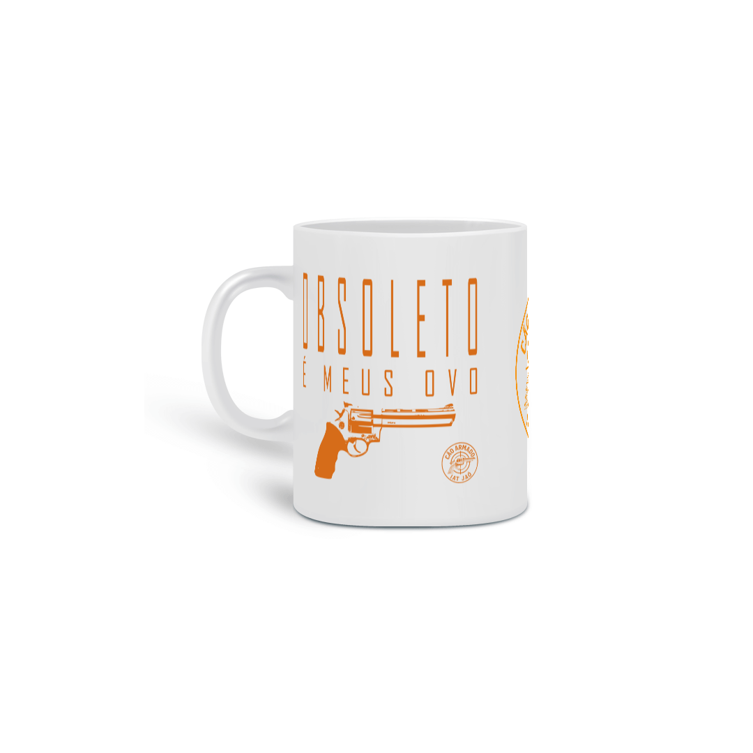 Caneca Obsoleto Cão Armado