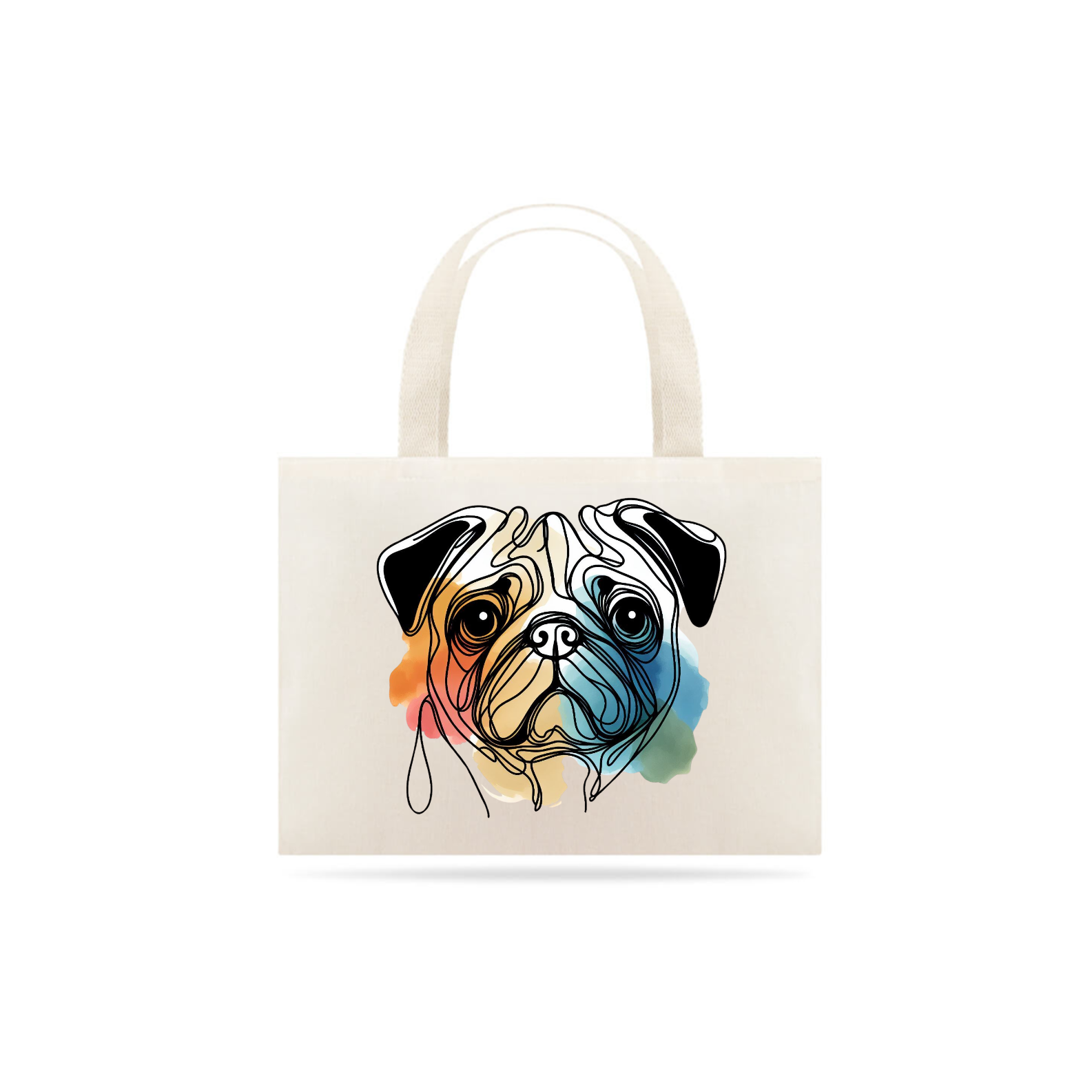 Pug Aquarela