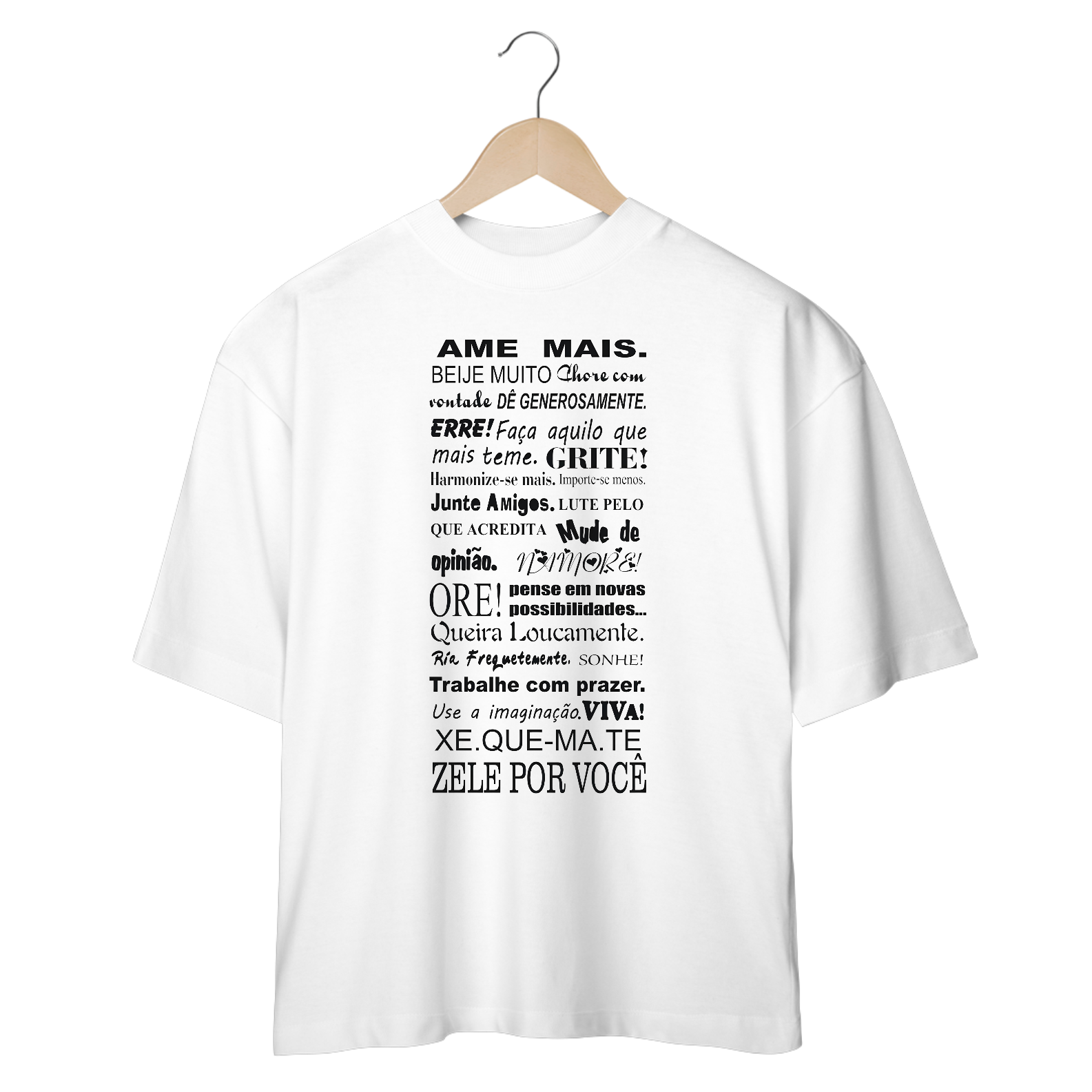 Camisetas Oversized Ame Mais