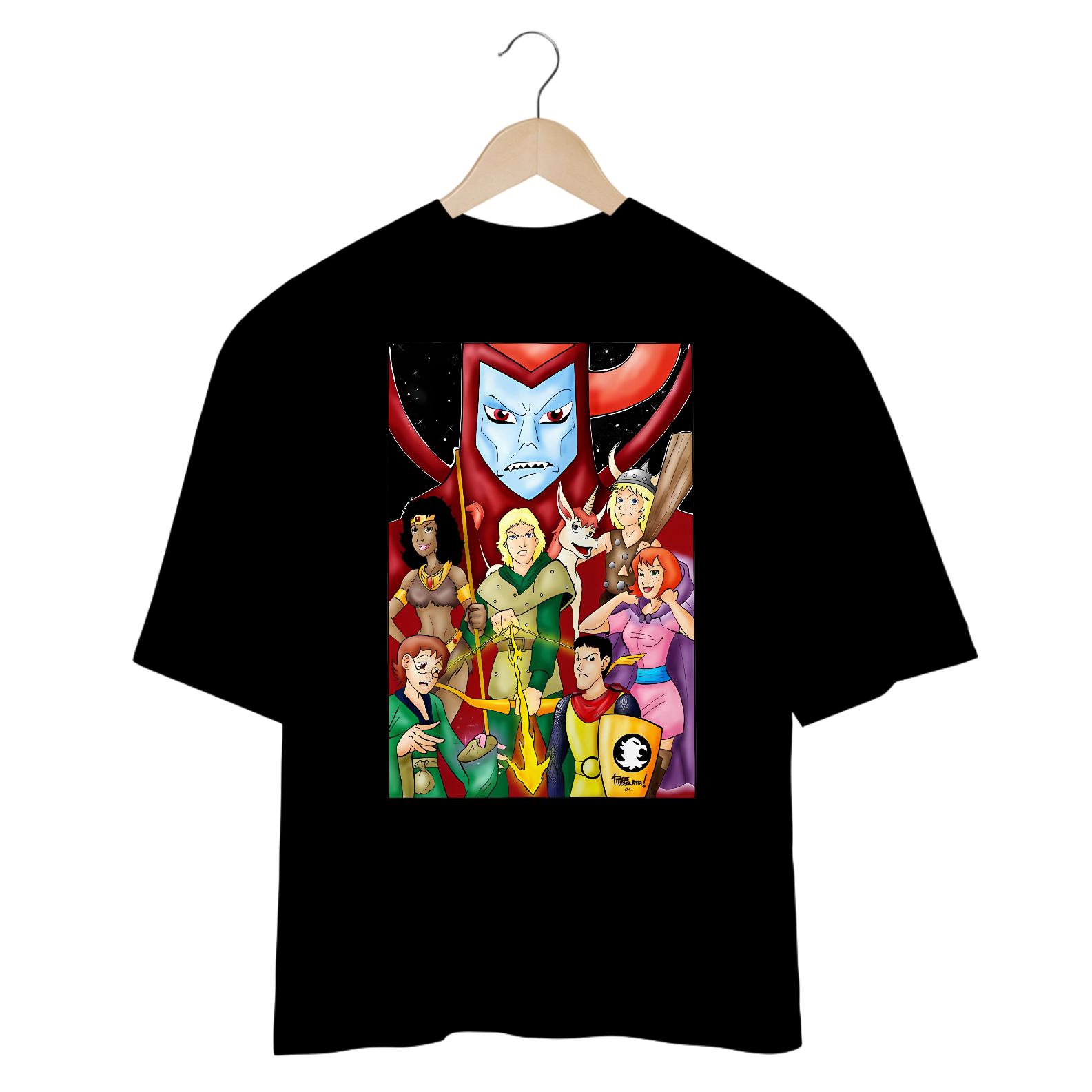 Camisetas Oversized Caverna do Dragão