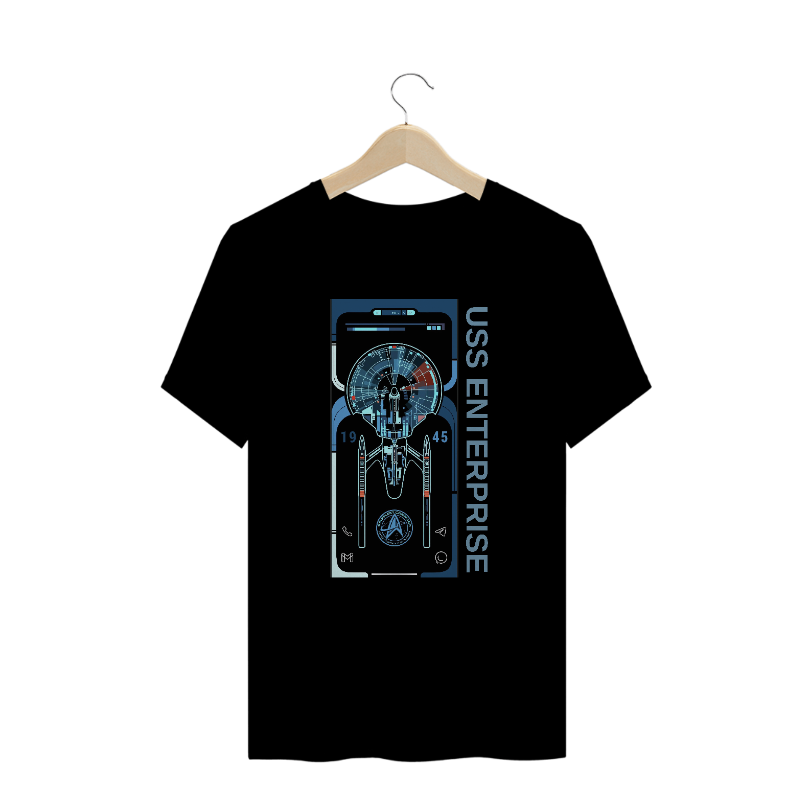 Camisetas Plus Size USS Enterprise