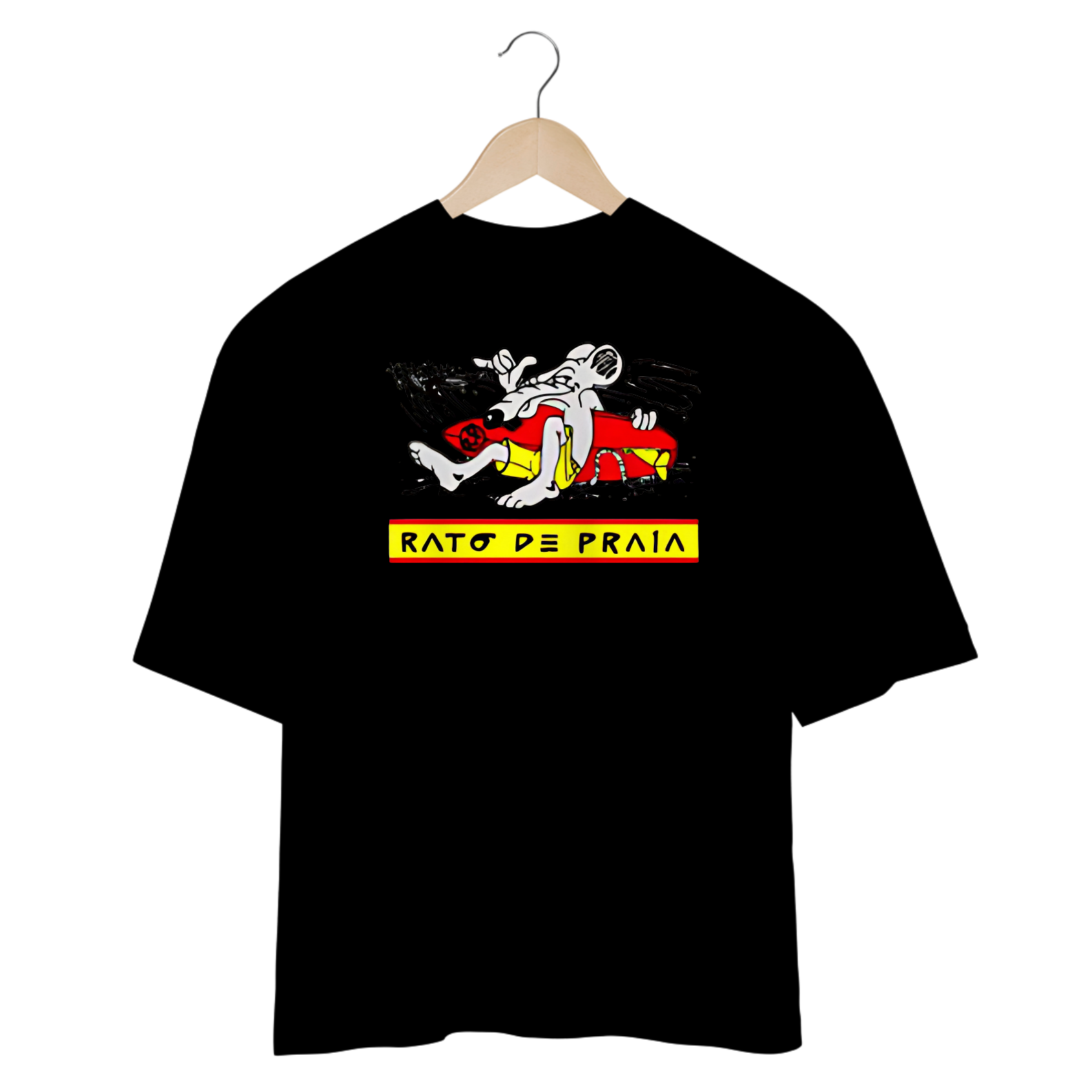 Camisetas Oversized Rato de Praia