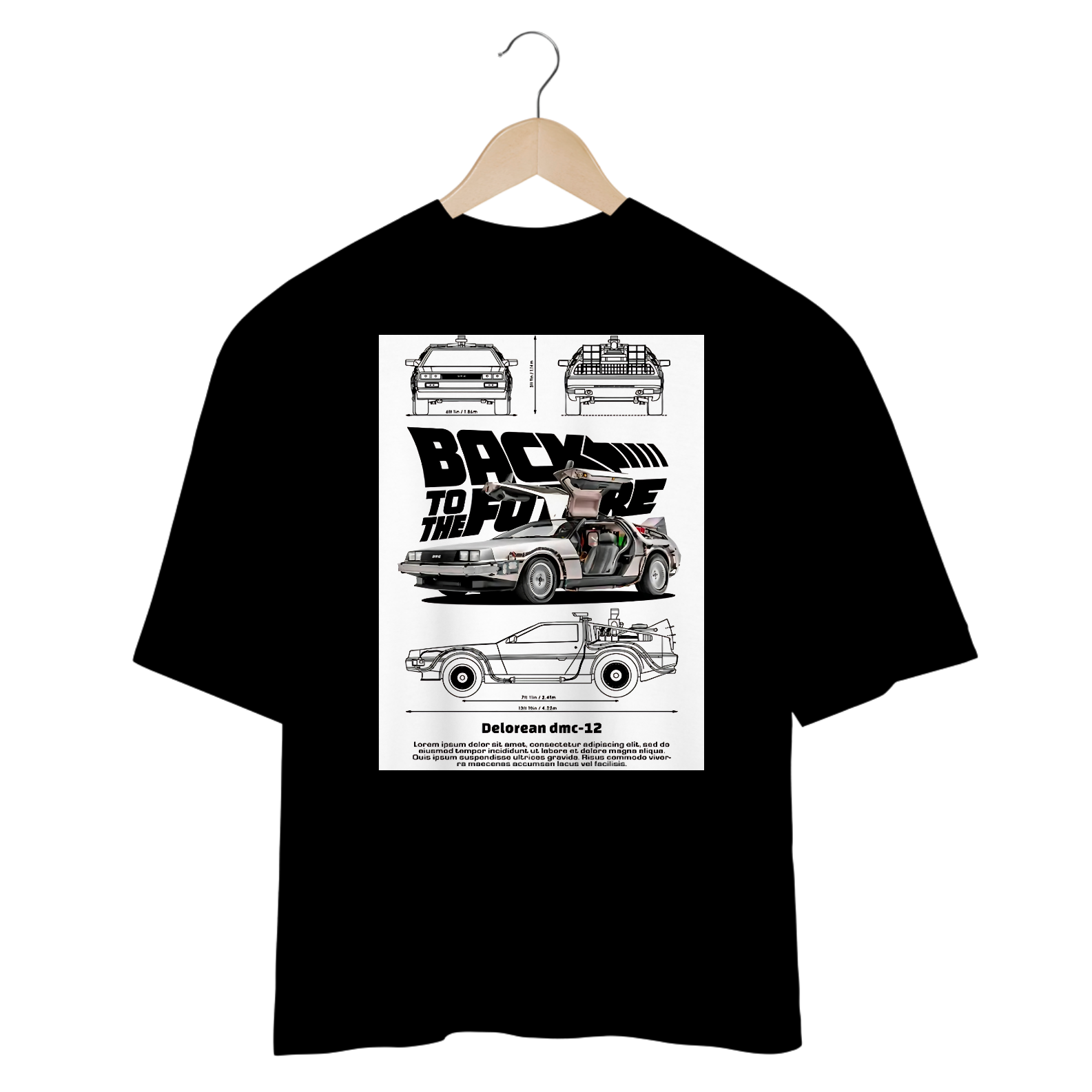 Camisetas Oversized De Volta Para o Futuro 3