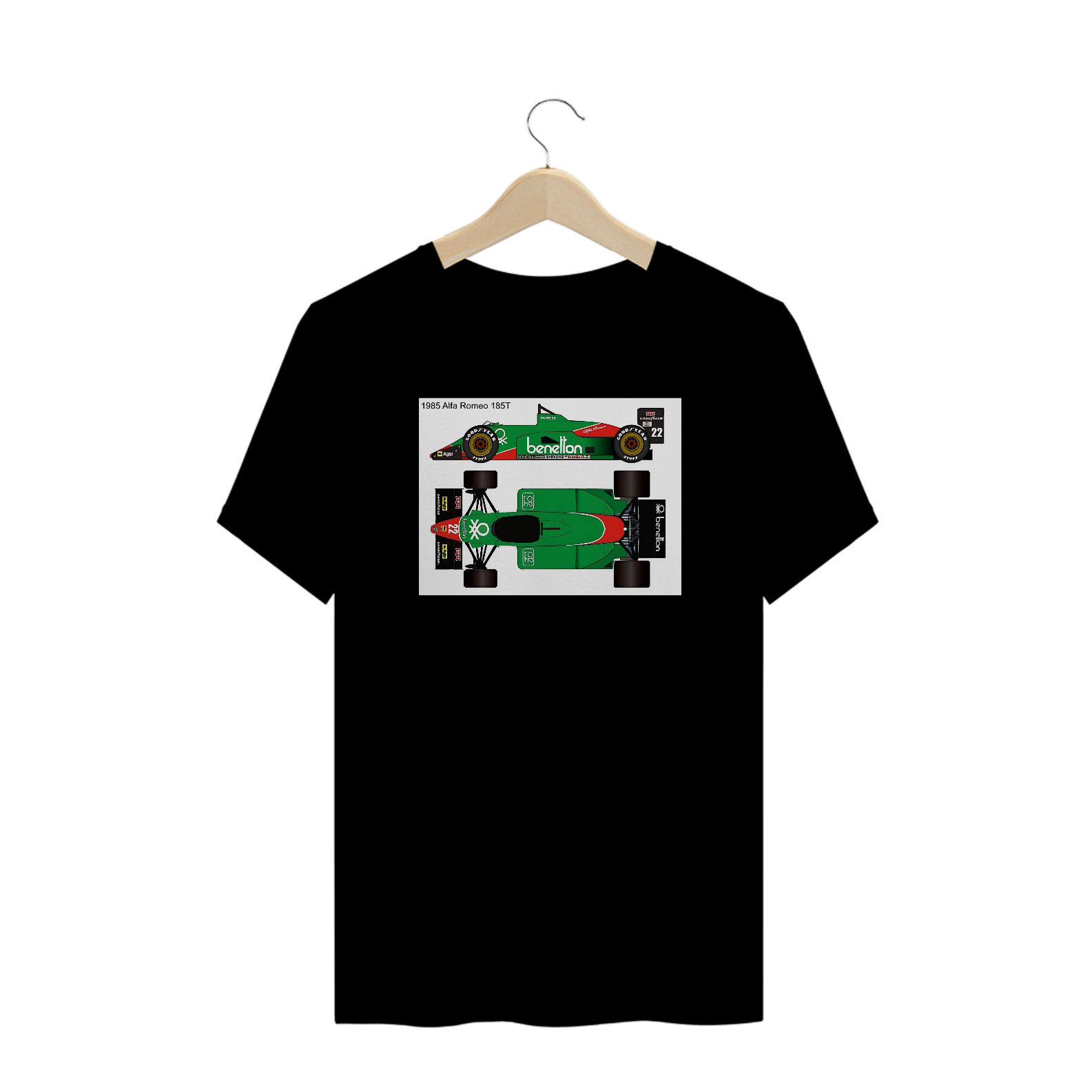 Camisetas Plus Size F-1 Alfa Romeo 1985