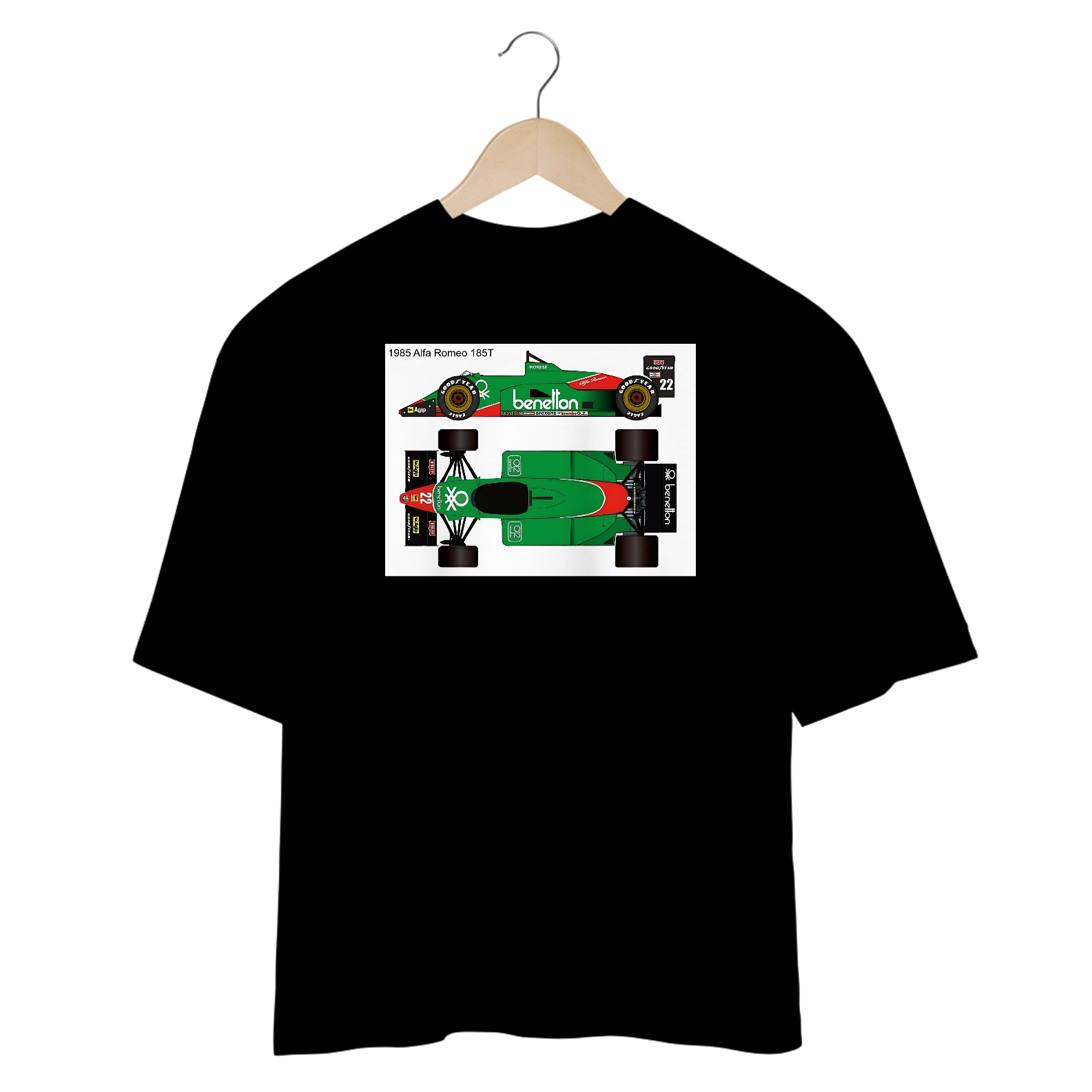 Camisetas Oversized F-1 Alfa Romeo 1985