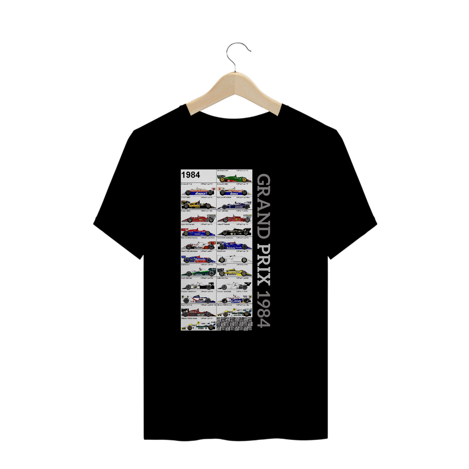 Camisetas Plus Size Grand Prix 1984