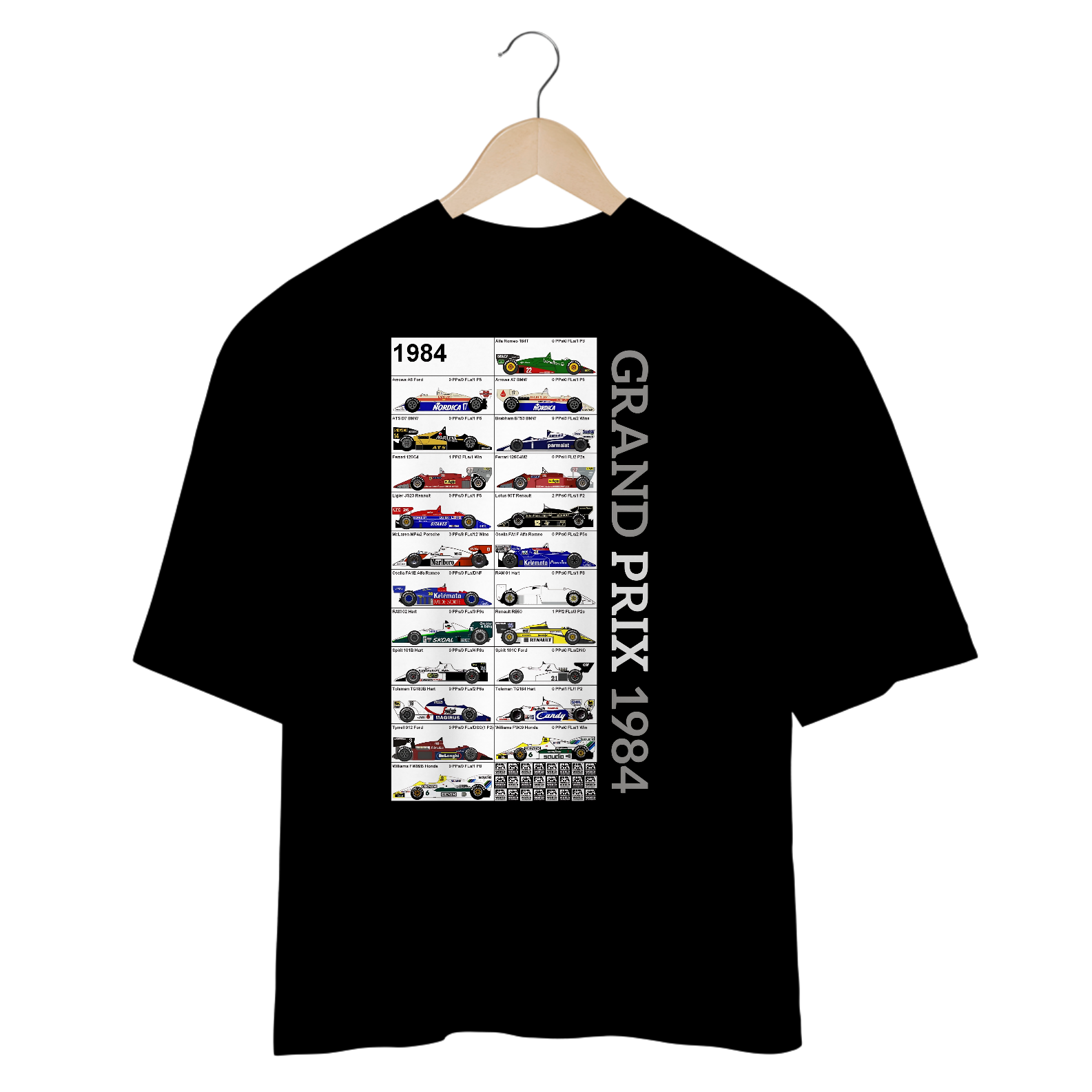 Camisetas Oversized Grand Prix 1984
