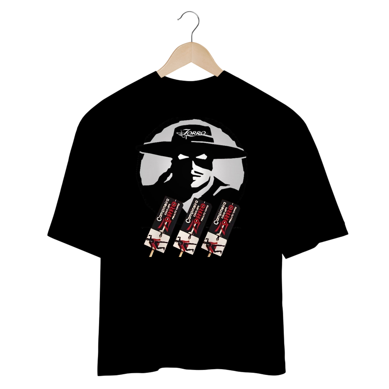 Camisetas Oversized Pirulito Zorro