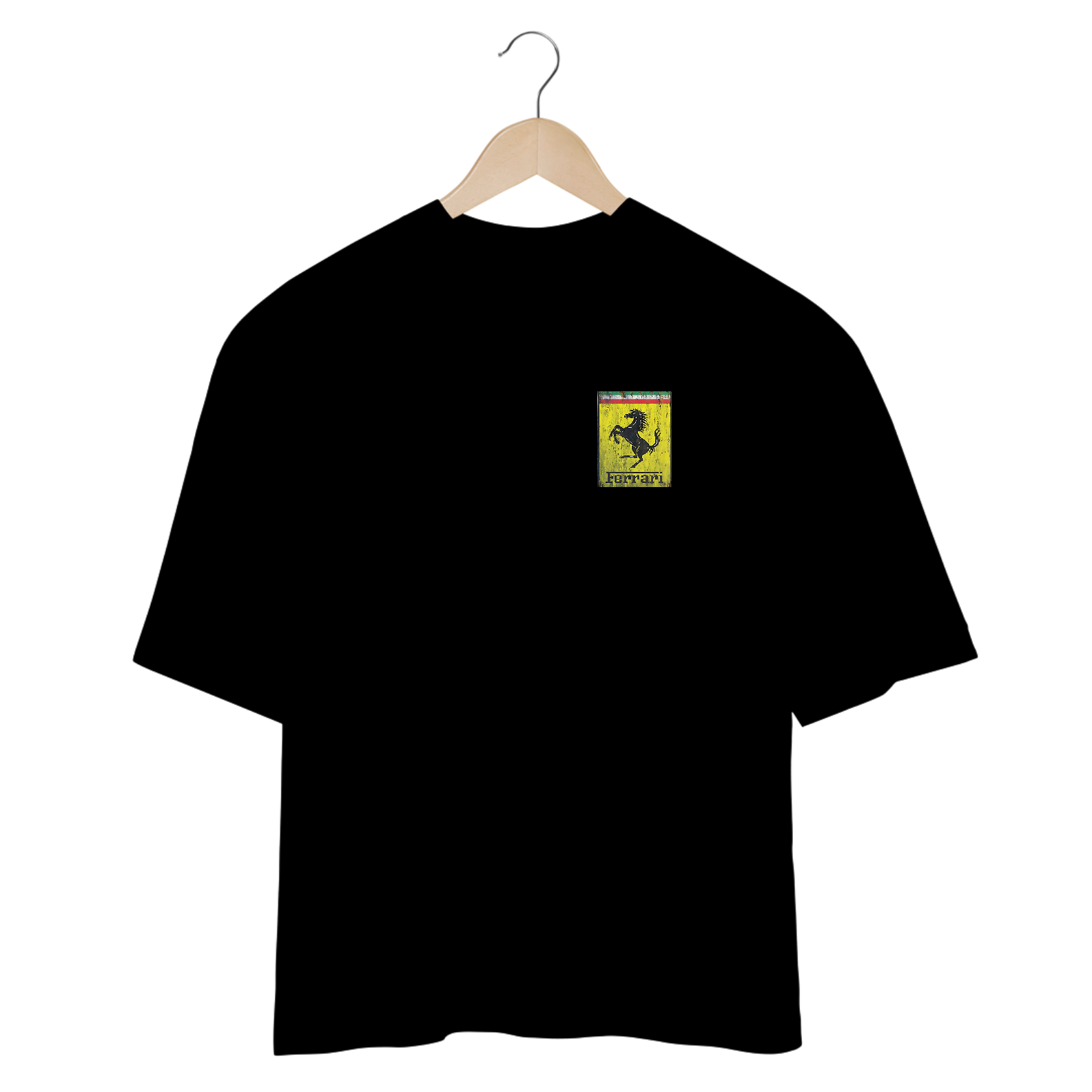 Camisetas Oversized Ferrari Minimalista