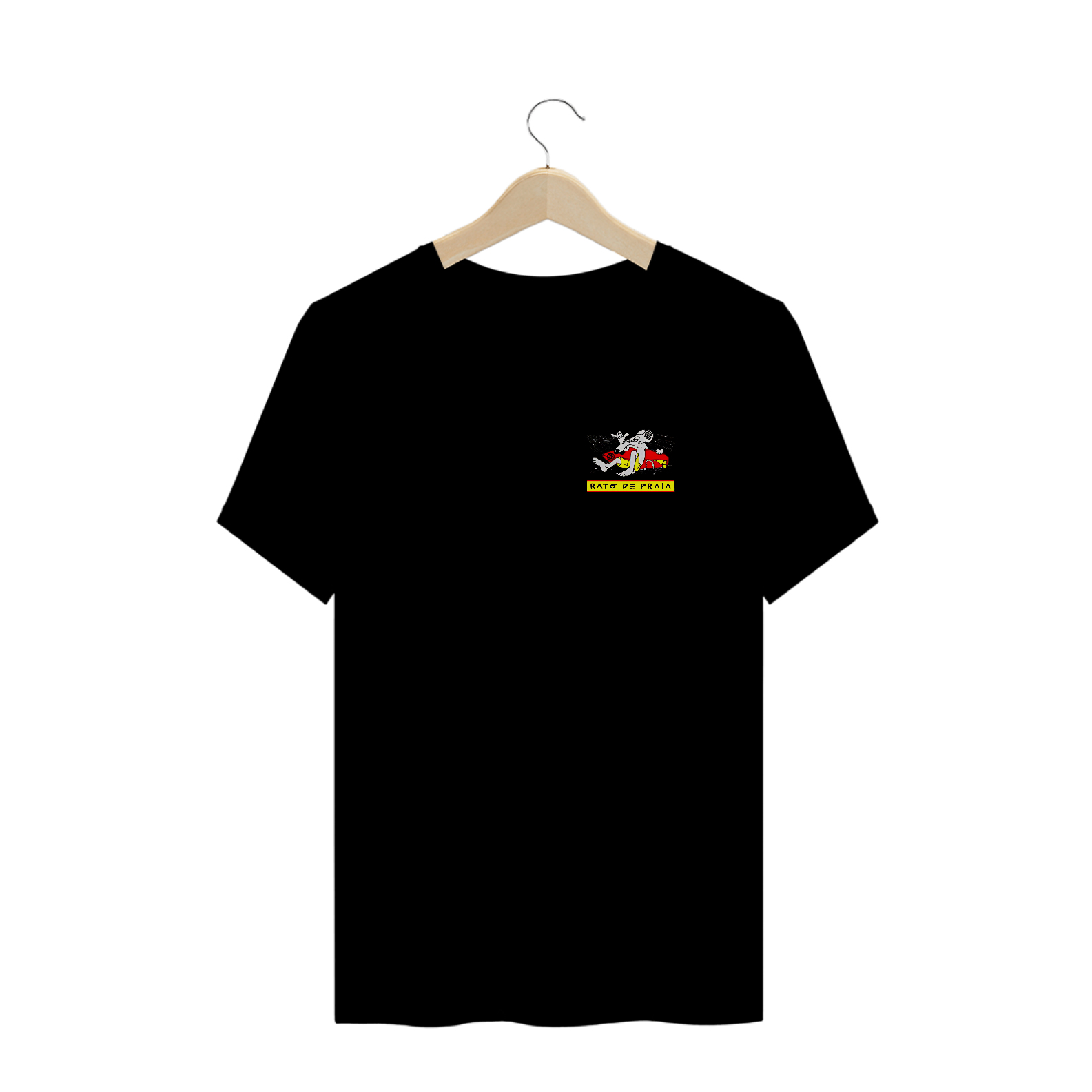 Camisetas Plus Size Rato de Praia Minimalista