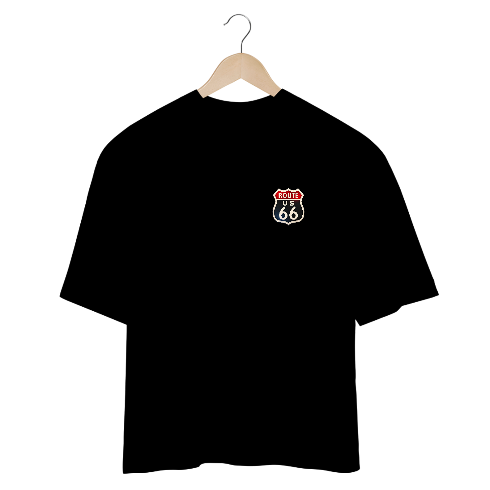 Camisetas Oversized Route 66 Minimalista