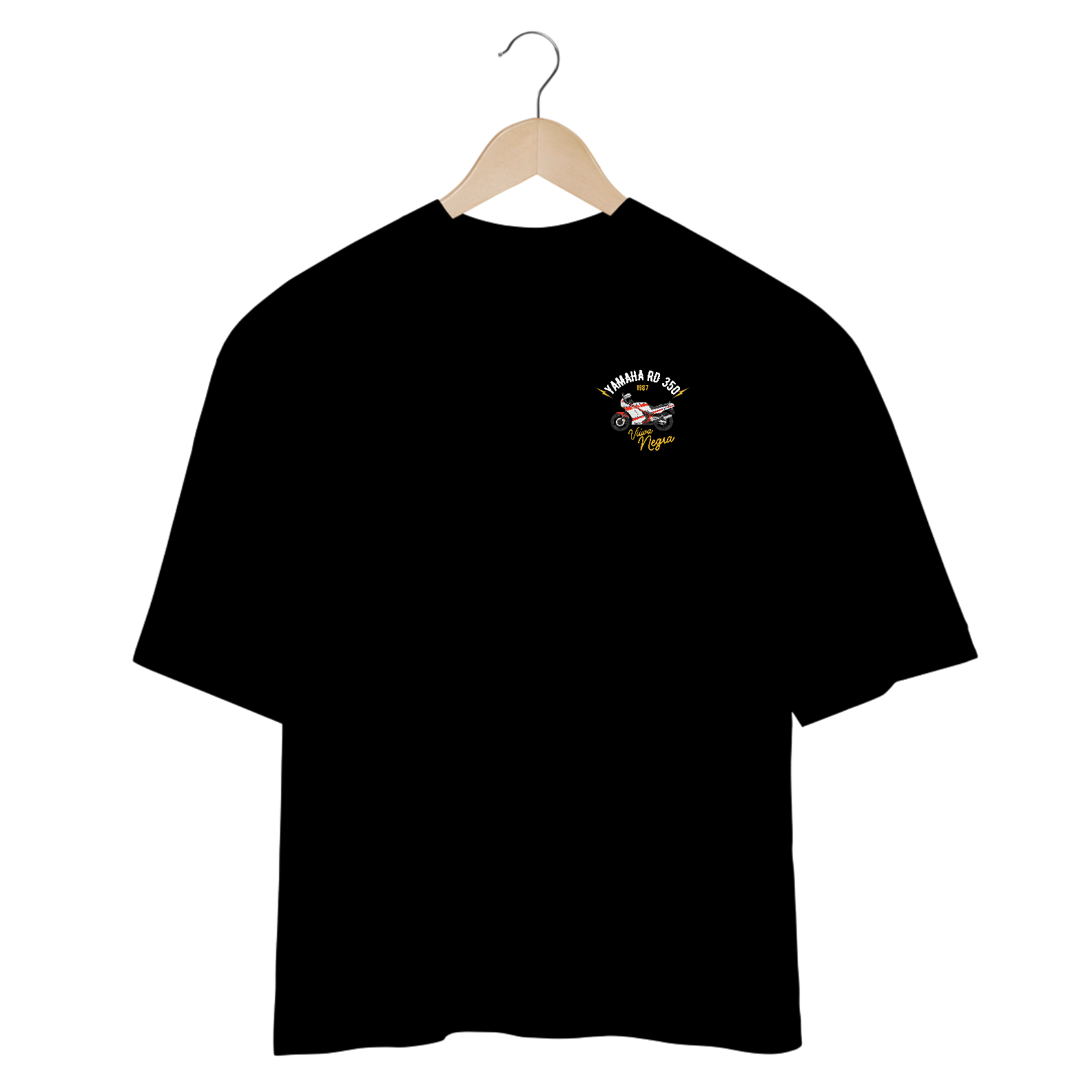 Camisetas Oversized Yamaha RD 350 Minimalista