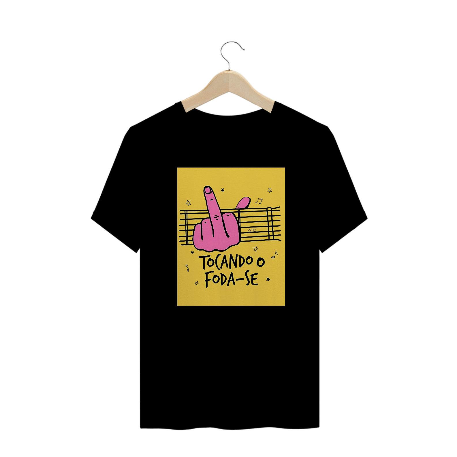 Camisetas Plus Size Tocando O Foda-se