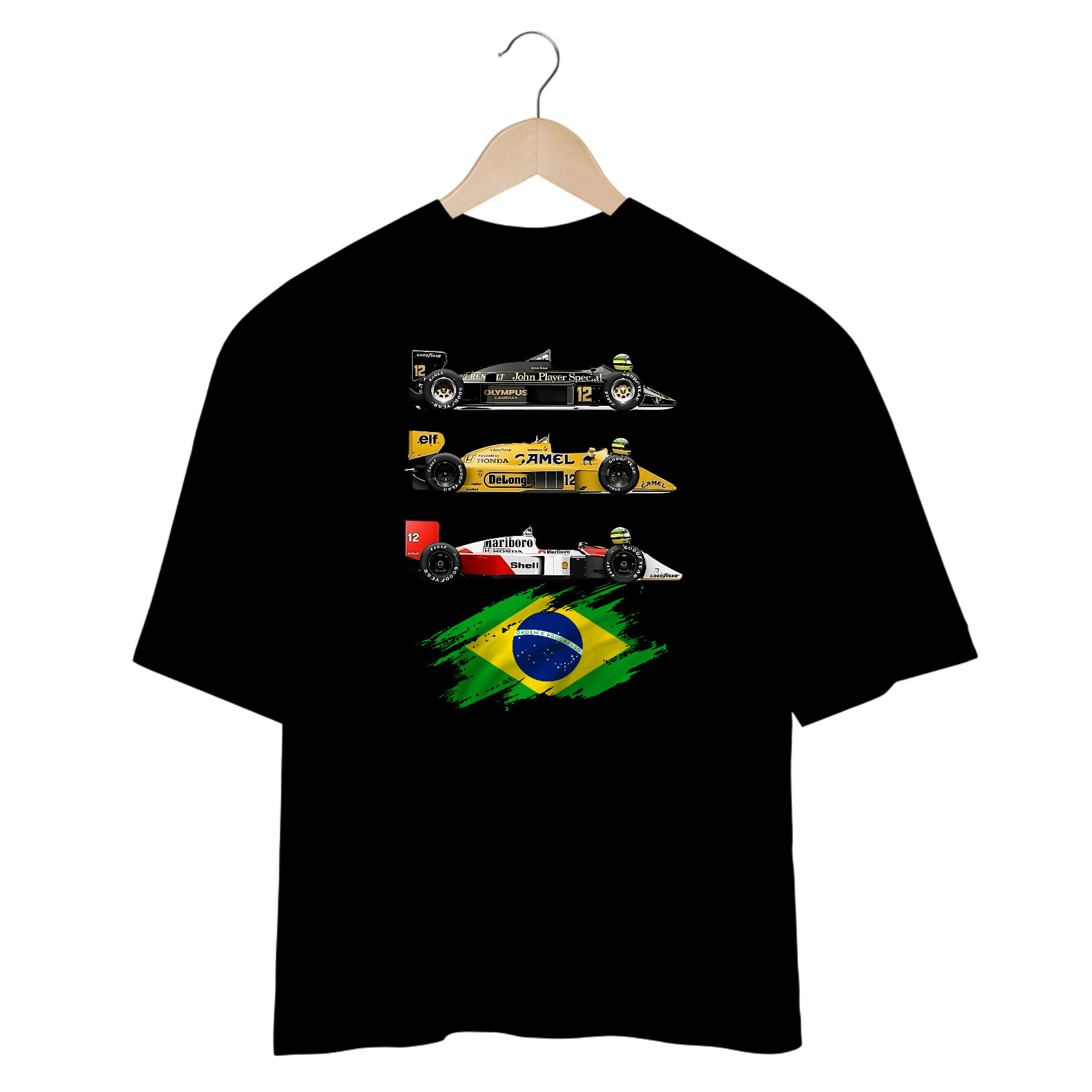 Camisetas Oversized F1 Brasil