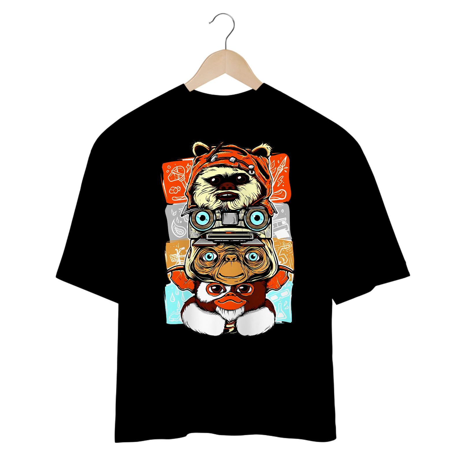 Camisetas Oversized Monstrinhos