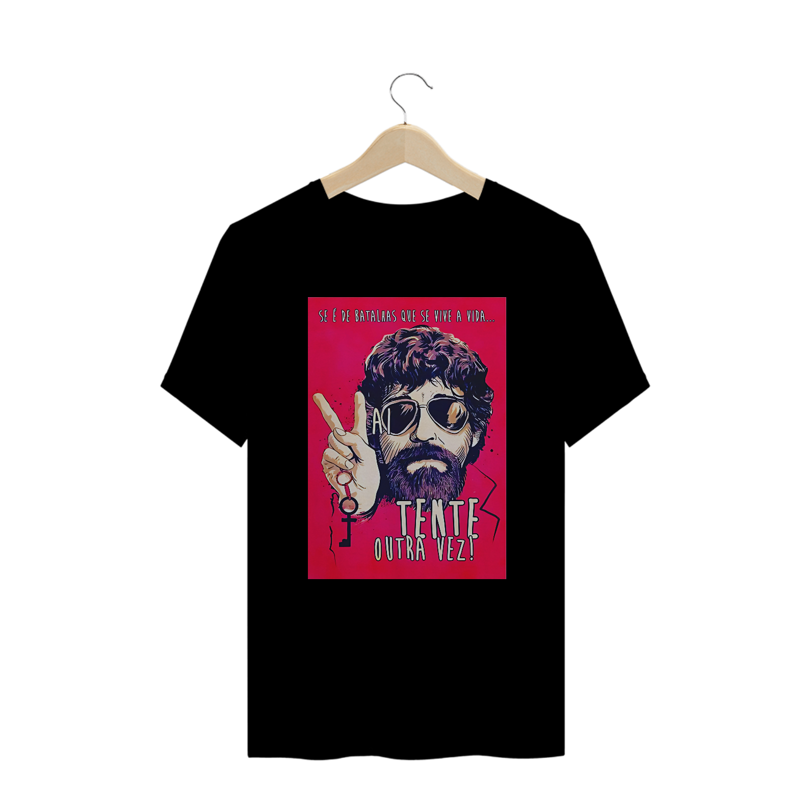 Camisetas Plus Size Tente Outra Vez