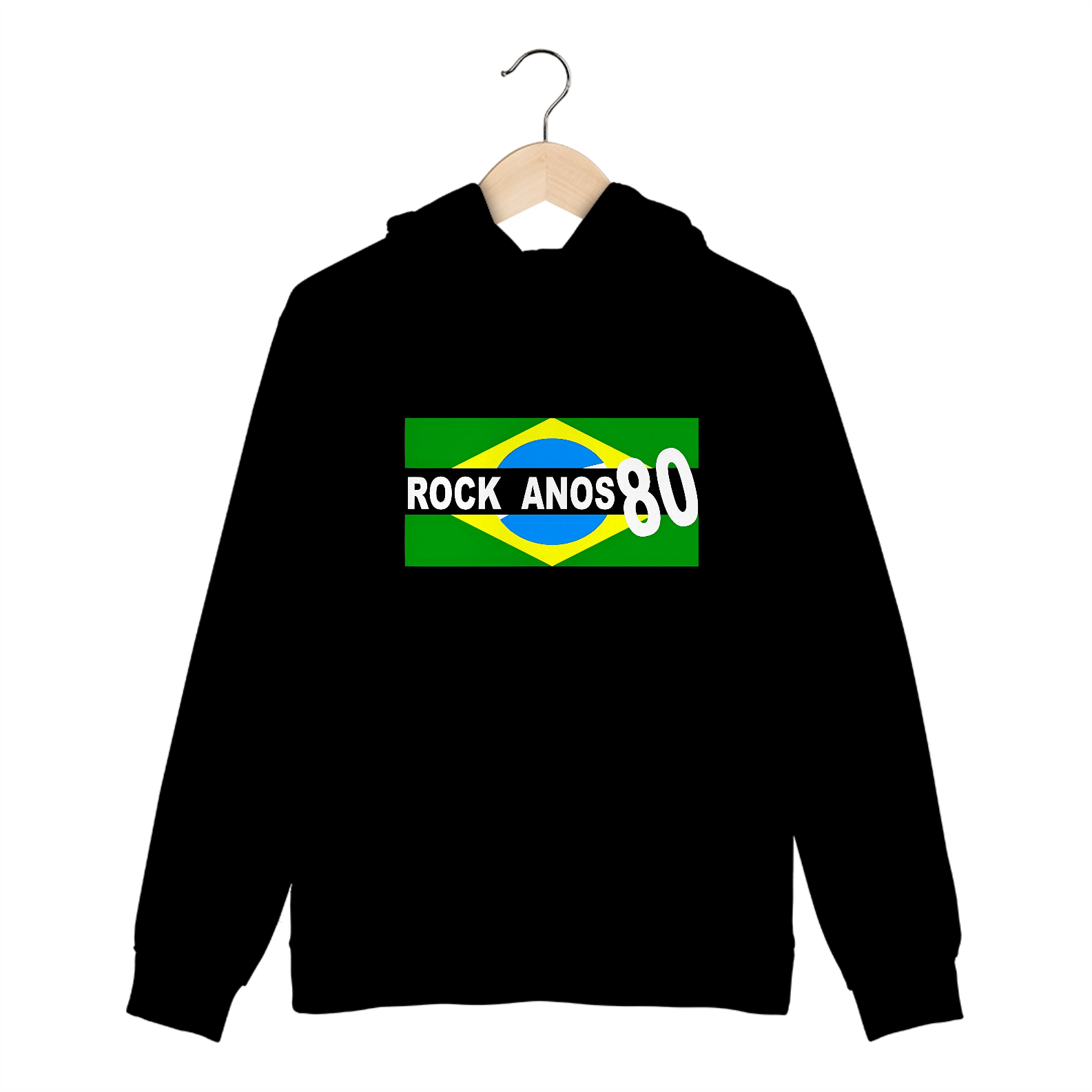 Moletom Canguru Rock Anos 80
