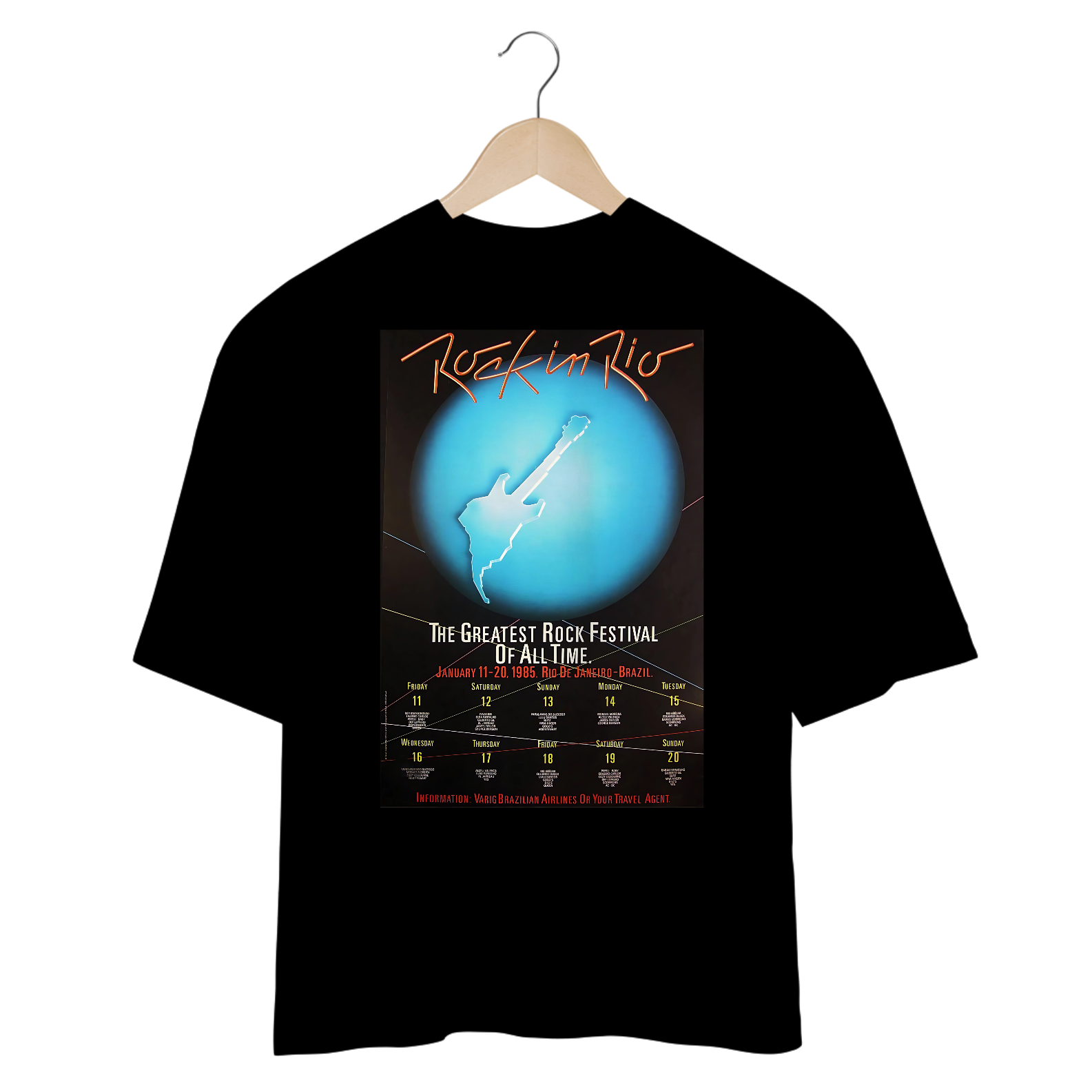 Camisetas Oversized Rock In Rio 3