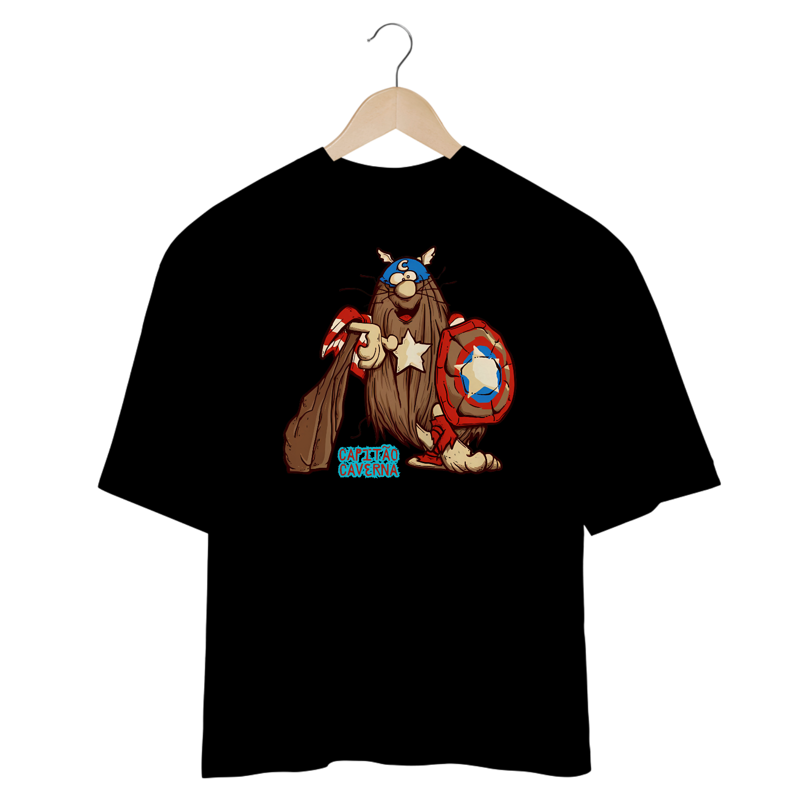 Camisetas Oversized Capitão Caverna