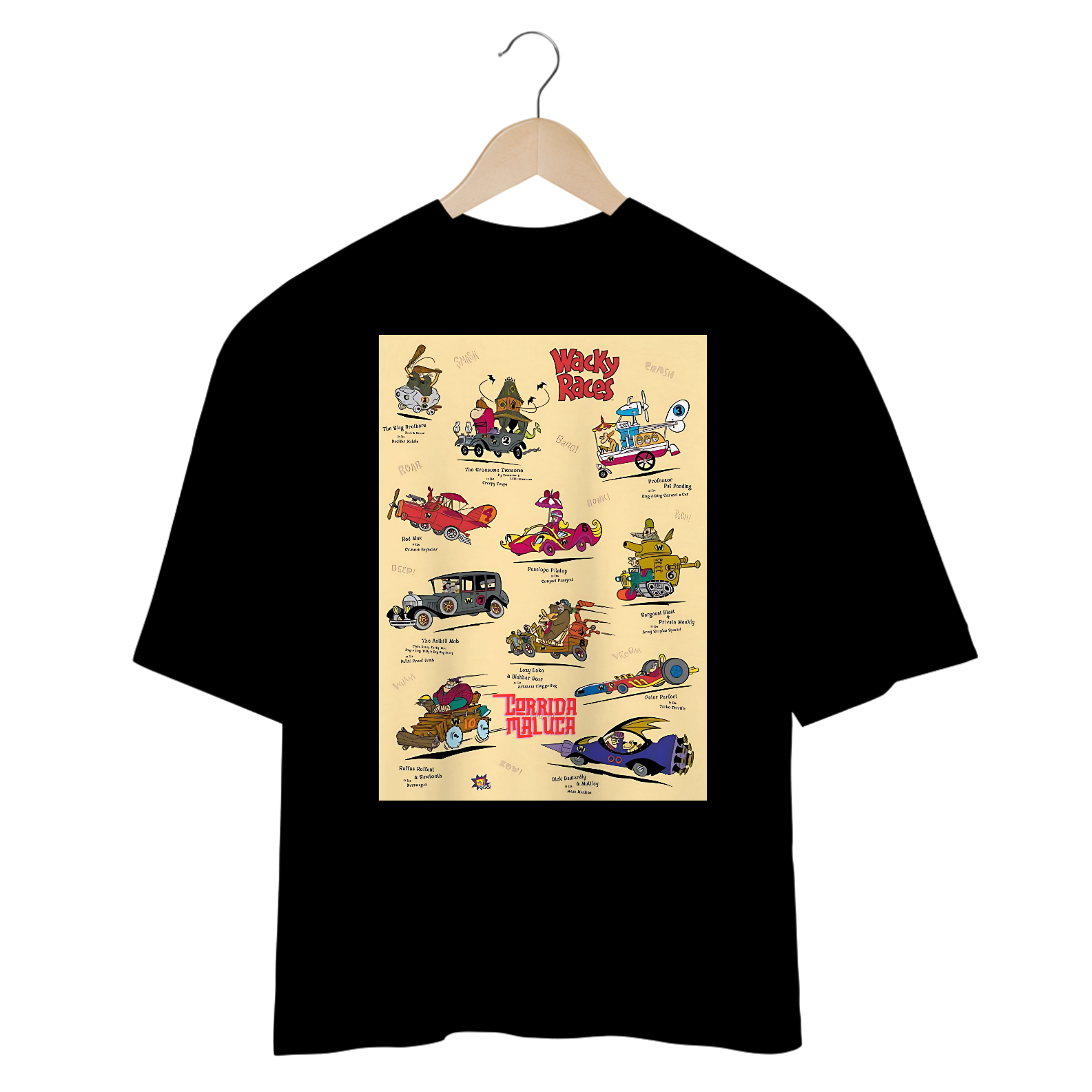 Camisetas Oversized Corrida Maluca