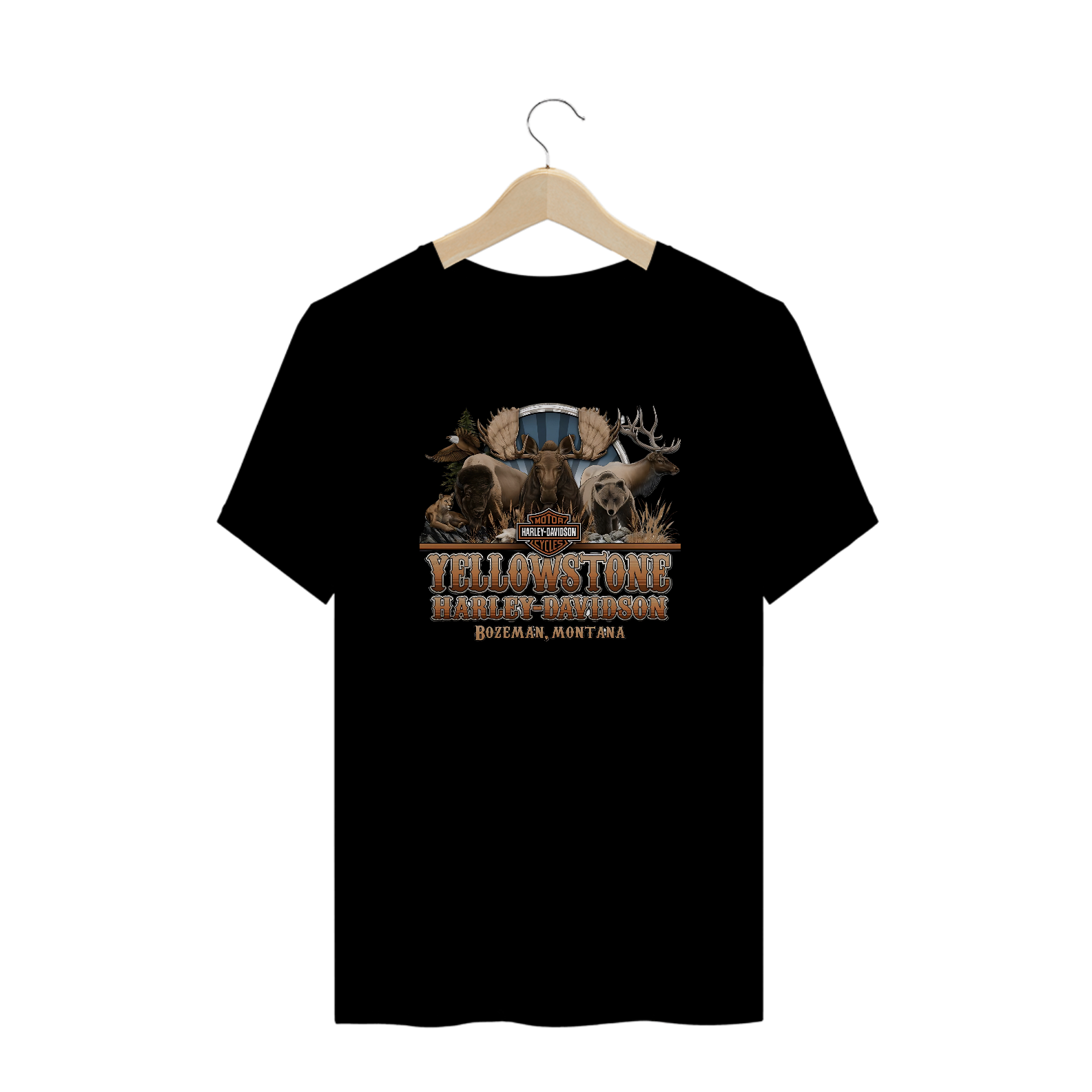 Camisetas Plus Size Harley Yellowstone