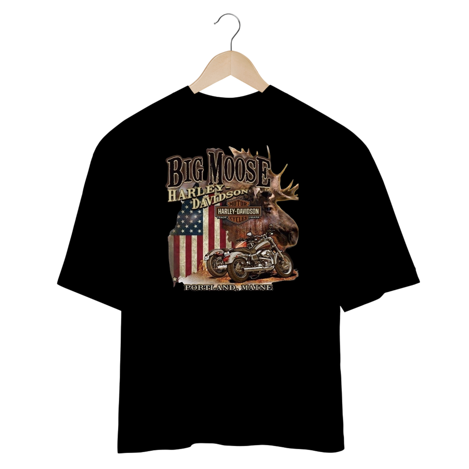 Camisetas Oversized Harley Big Moose
