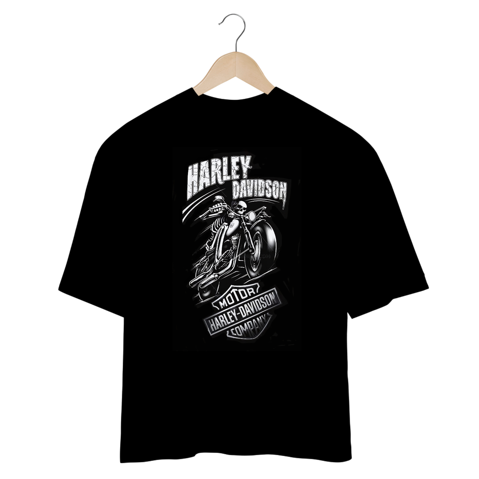 Camisetas Oversized Harley Caveira