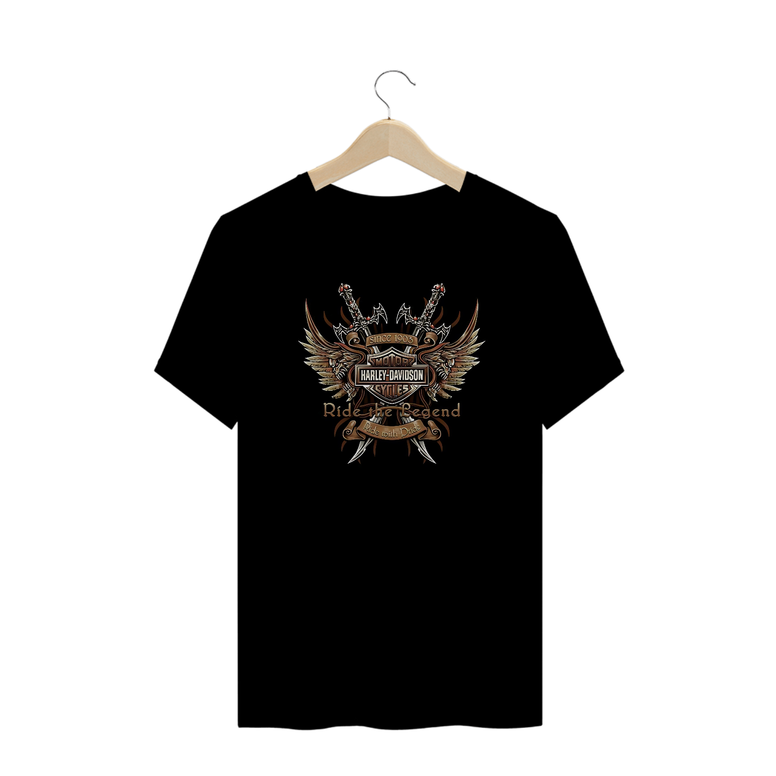 Camisetas Plus Size Harley Ride The Legend