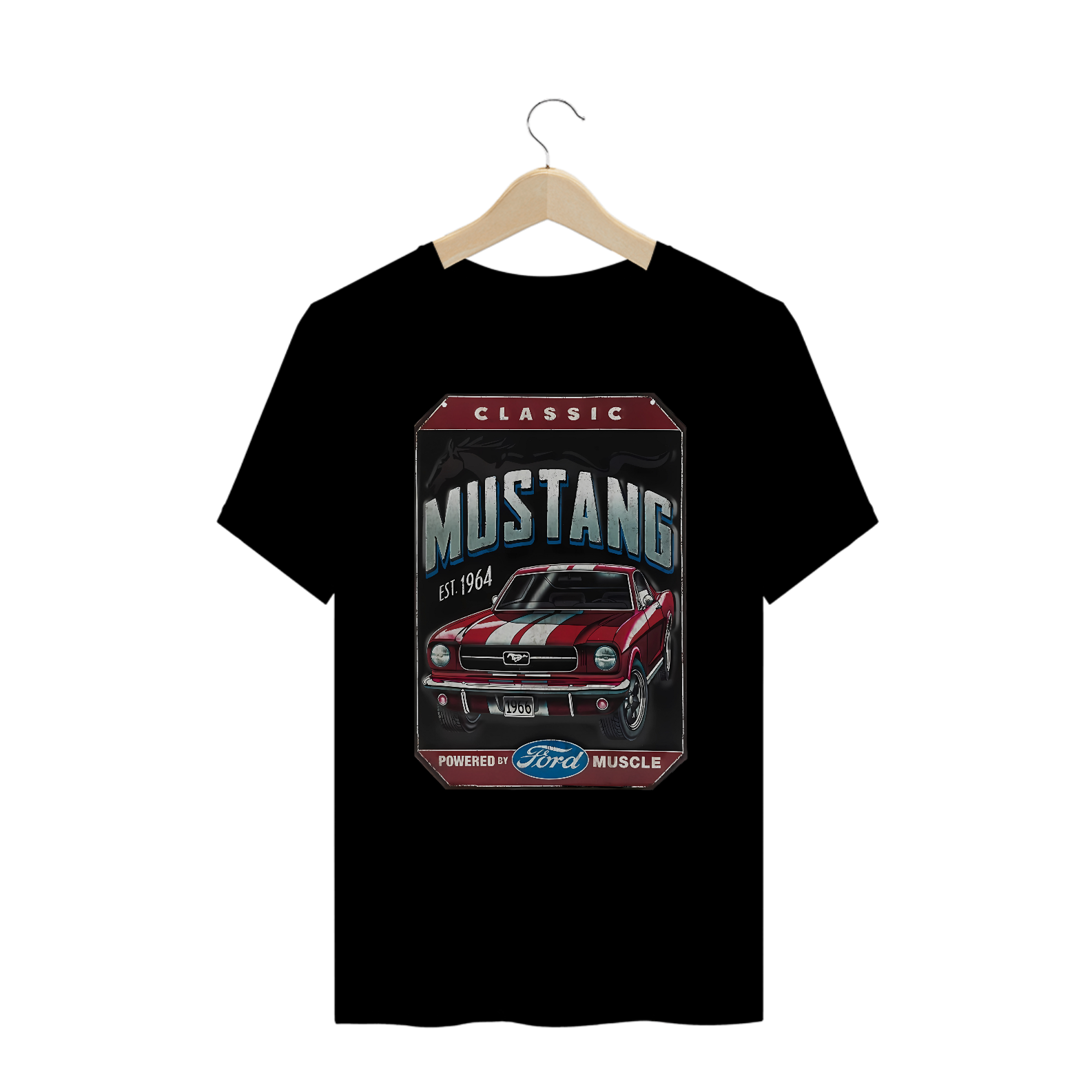 Camisetas Plus Size Mustang 64