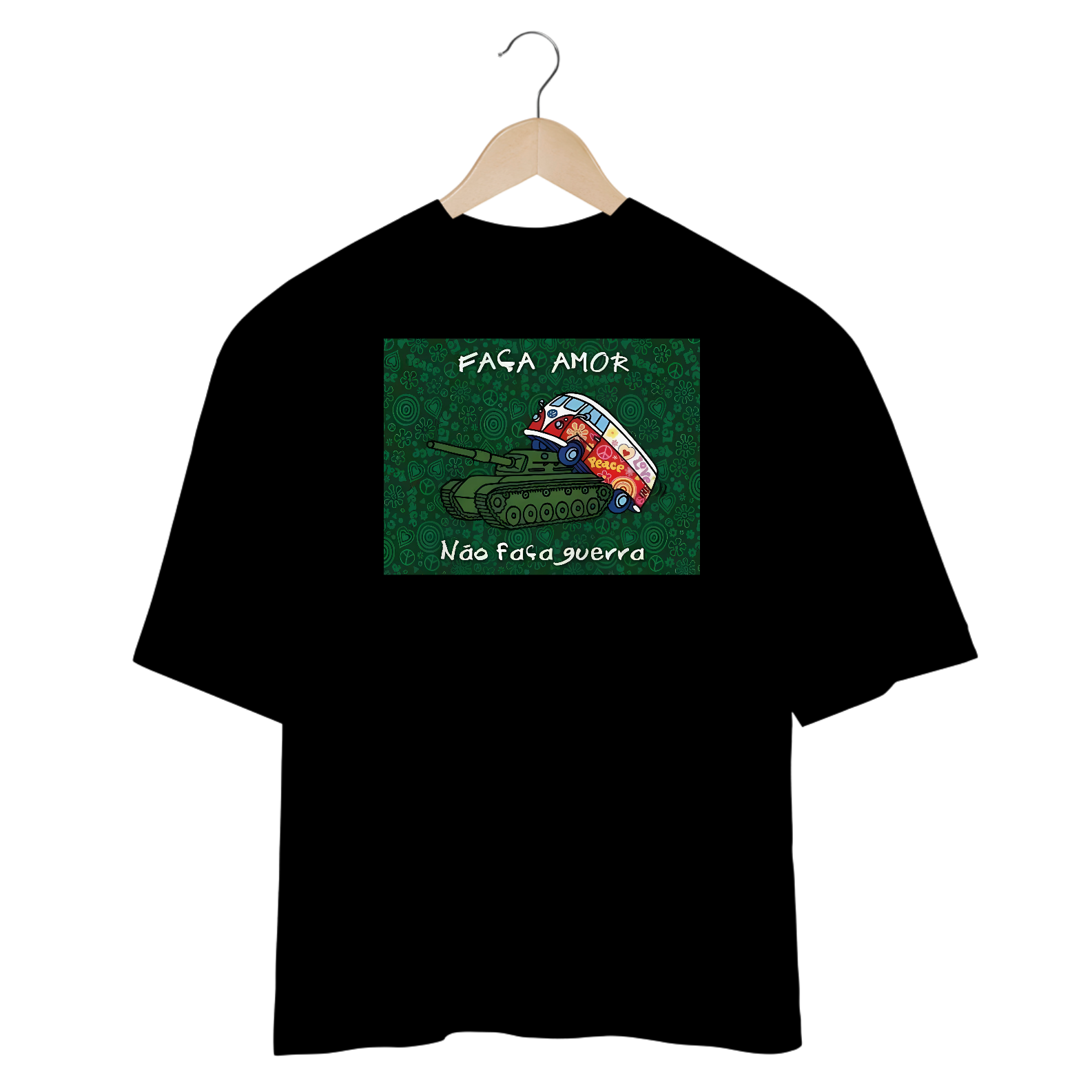Camisetas Oversized Faça Amor