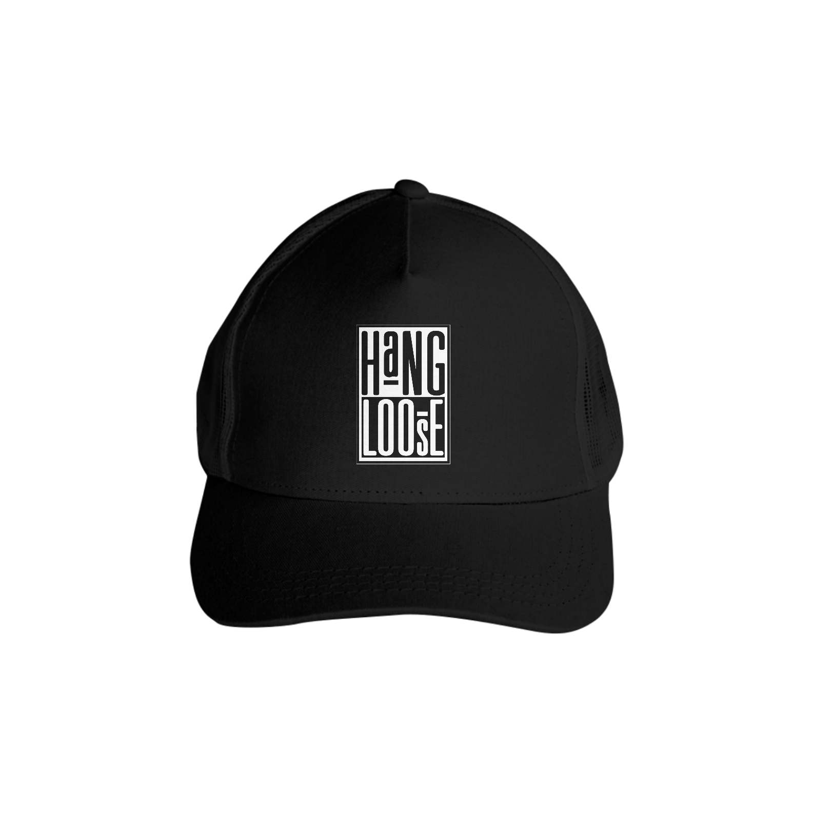 Boné Hang Loose Preto Branco